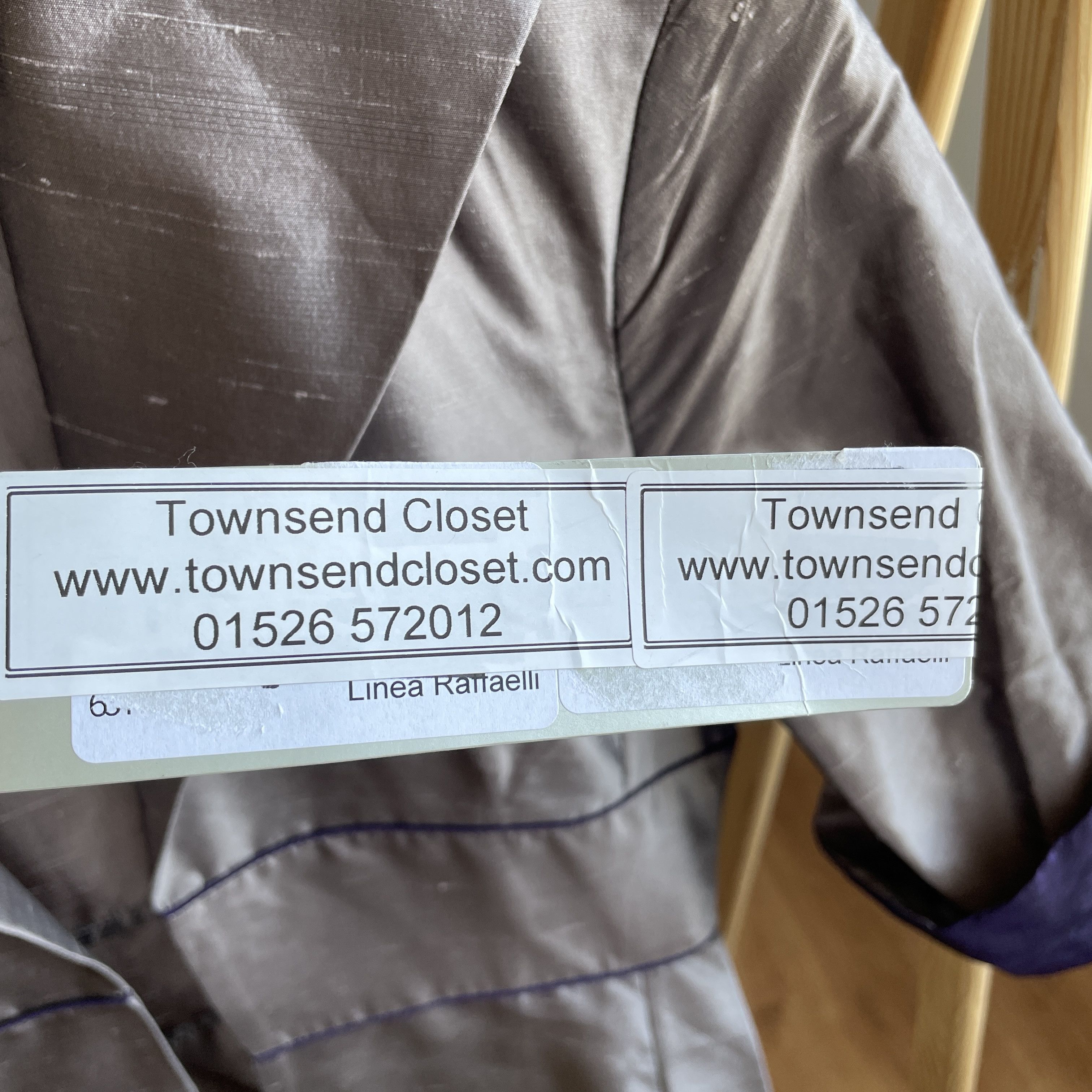 Other BNWT Linea Raffaelli Silk Opent Front Long Blazer Coat Size XS / US 0-2 / IT 36-38 - 9 Thumbnail