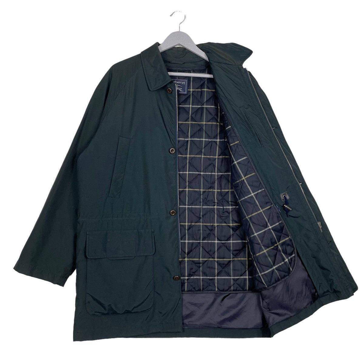 Burberry Prorsum × Vintage 💥BURBERRYS NOVA CHECK DARK GREEN PARKA Size US L / EU 52-54 / 3 - 1 Thumbnail