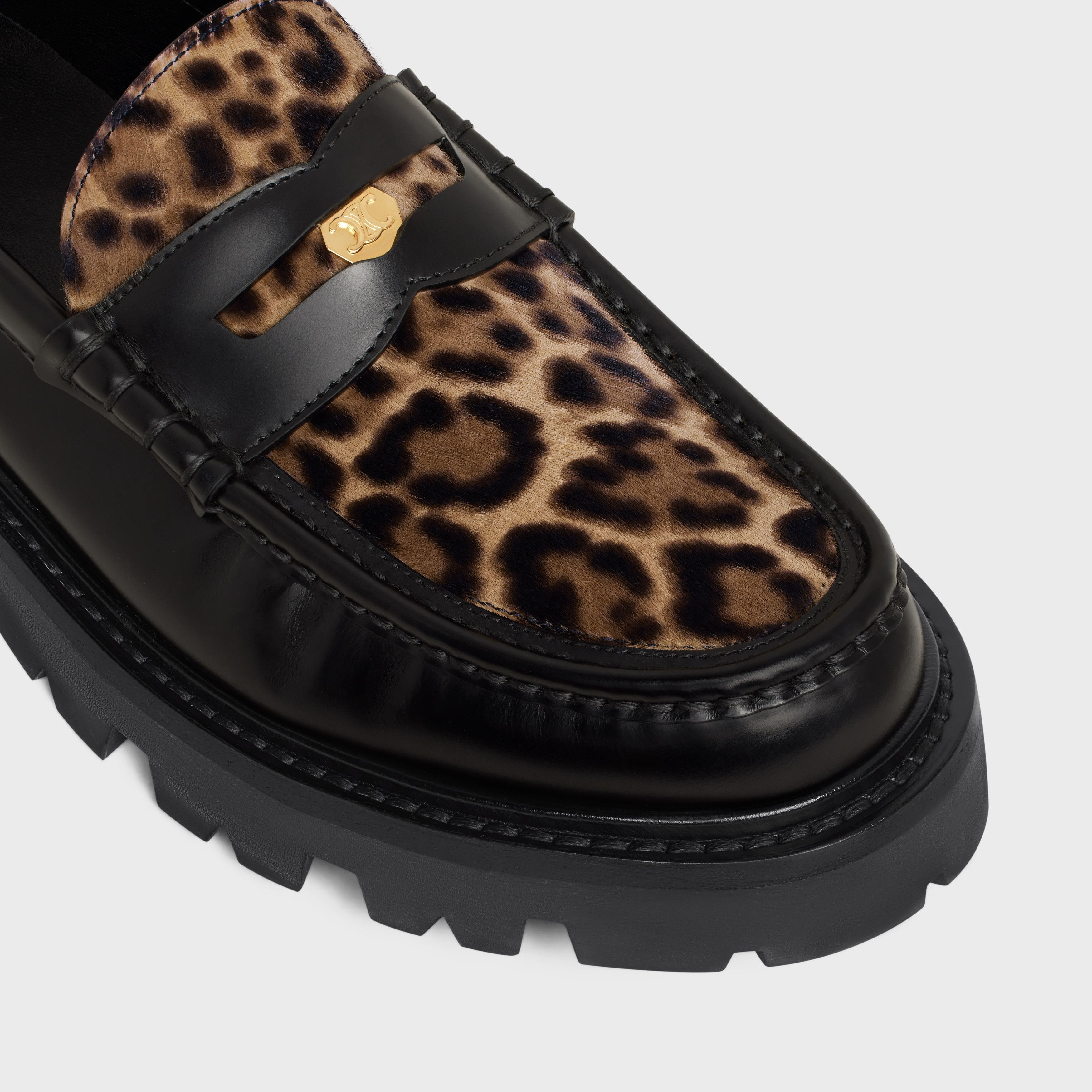 Celine o1bcso1str1124 Triomphe Margaret Loafers in Black Size US 8 / EU 41 - 4 Thumbnail