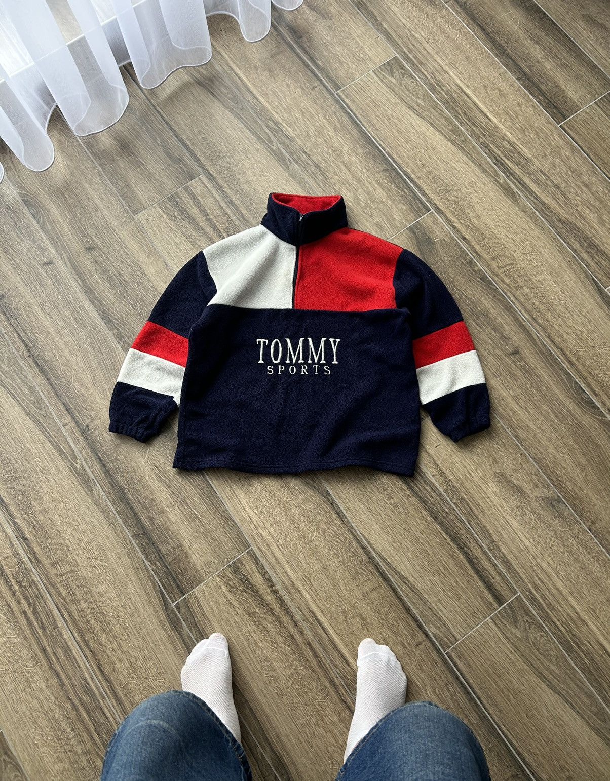 Tommy Jeans × Vintage ⛔️Offer Me⛔️Very rare Vintage Tommy Sports big logo fleece Size US M / EU 48-50 / 2 - 1 Thumbnail
