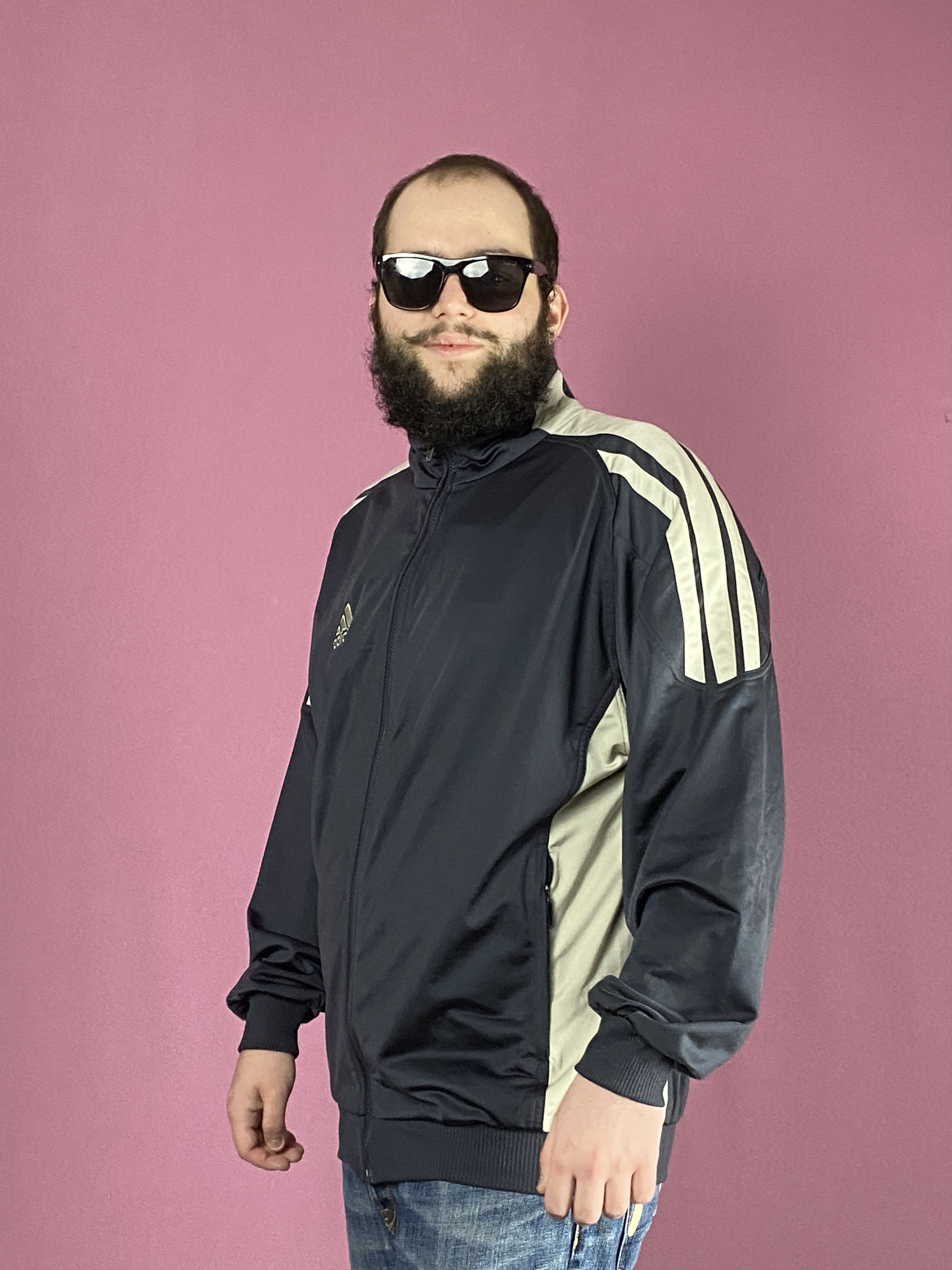 Adidas × Vintage 90s Adidas Vintage Men's Track Jacket - L Size US L / EU 52-54 / 3 - 2 Thumbnail