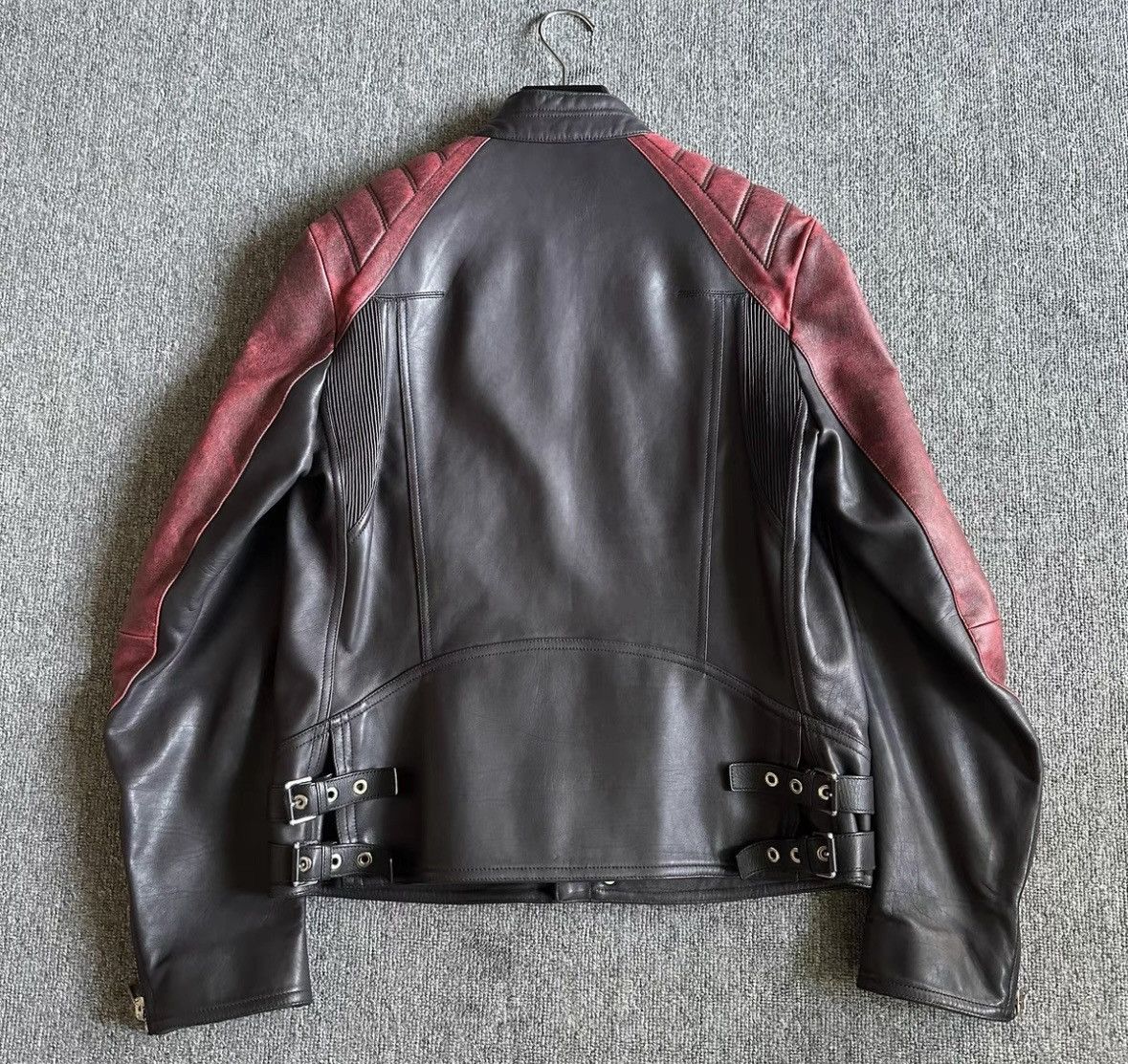 Dior Dior Black and red leather motorcycle jacket 2501-Nextarrow Size US M / EU 48-50 / 2 - 2 Thumbnail