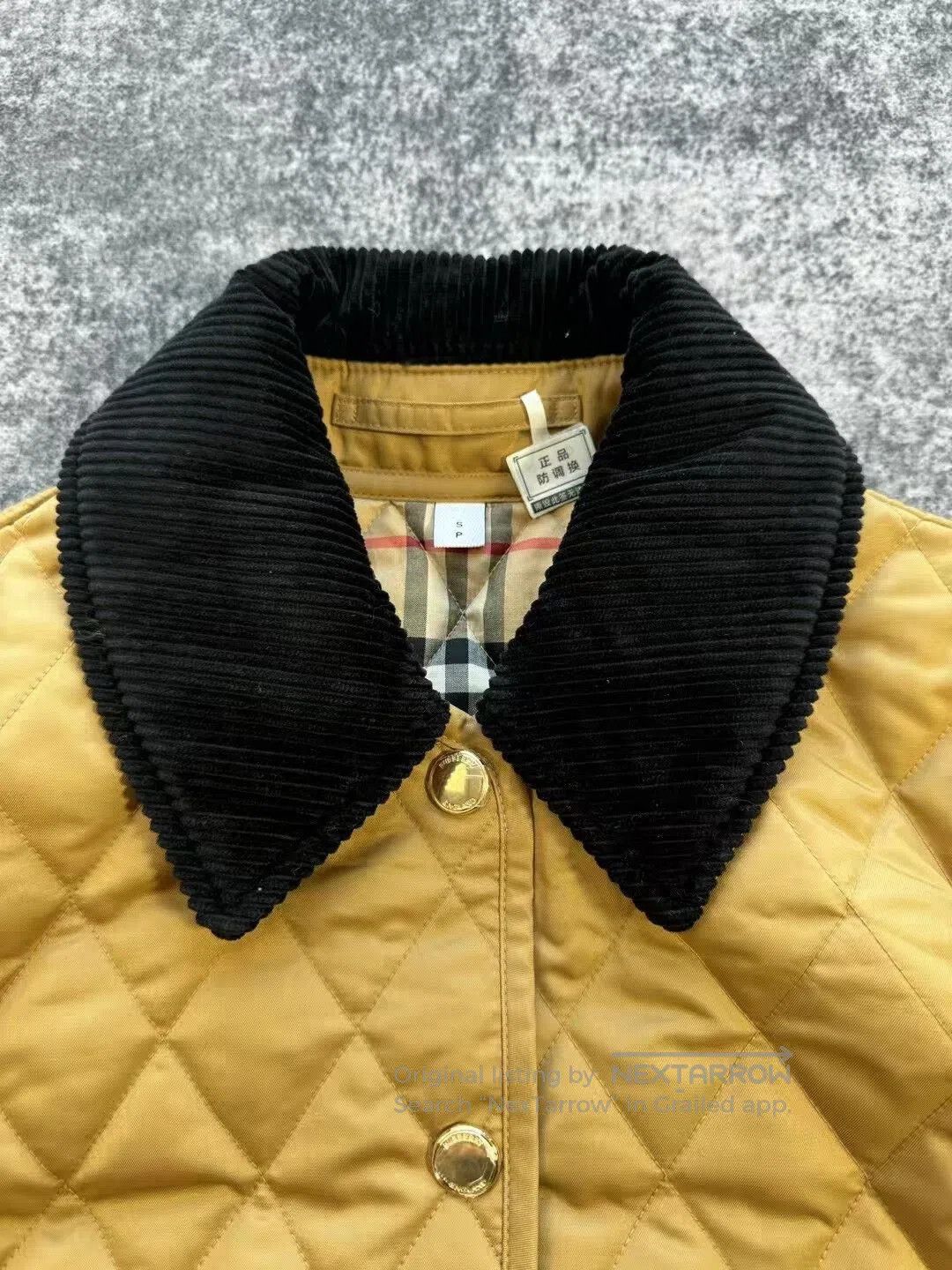 Burberry burberry quilted yellow cotton jacket. Size S / US 4 / IT 40 - 4 Thumbnail