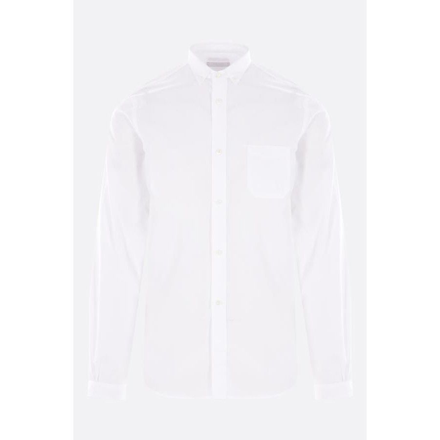 Prada PRADA White Poplin Shirt New & Authentic (Men's size:L;) Size US L / EU 52-54 / 3 - 1 Thumbnail
