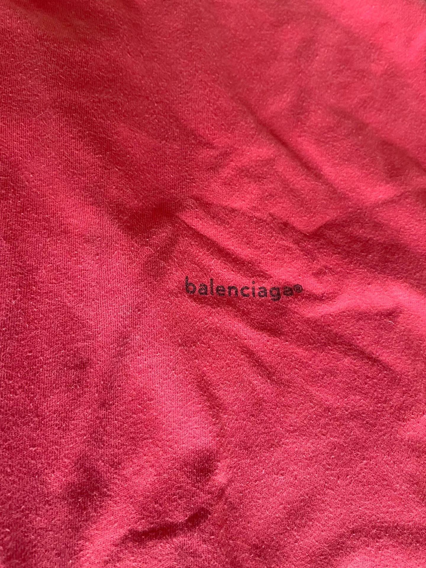Balenciaga Balenciaga red short-sleeve T-shirt, Size US XS / EU 42 / 0 - 6 Thumbnail