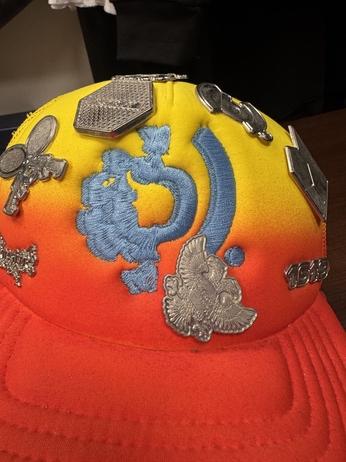 DENIM TEARS Denim Tears Astral Tears Pin Trucker Hat Size ONE SIZE - 4 Thumbnail