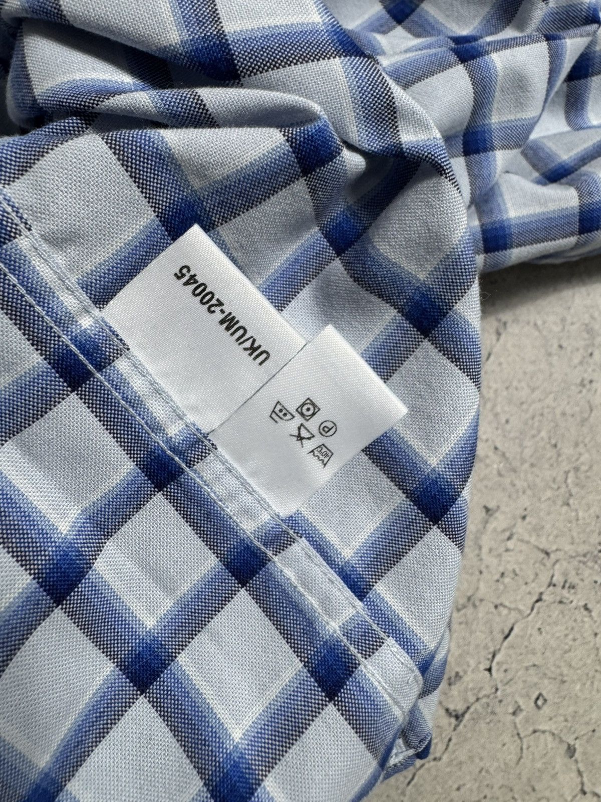 Yves Saint Laurent Yves Saint Laurent YSL Checked Button Up Short Sleeve Shirt Size US L / EU 52-54 / 3 - 12 Thumbnail
