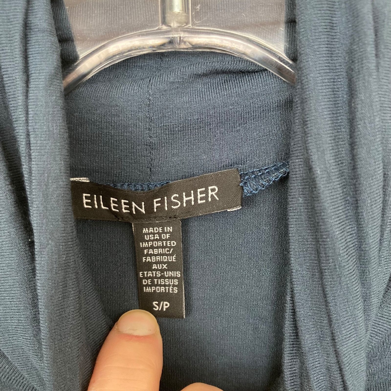 Eileen Fisher Eileen Fisher Blue Long Sleeve Turtleneck Sz S Size S / US 4 / IT 40 - 2 Thumbnail