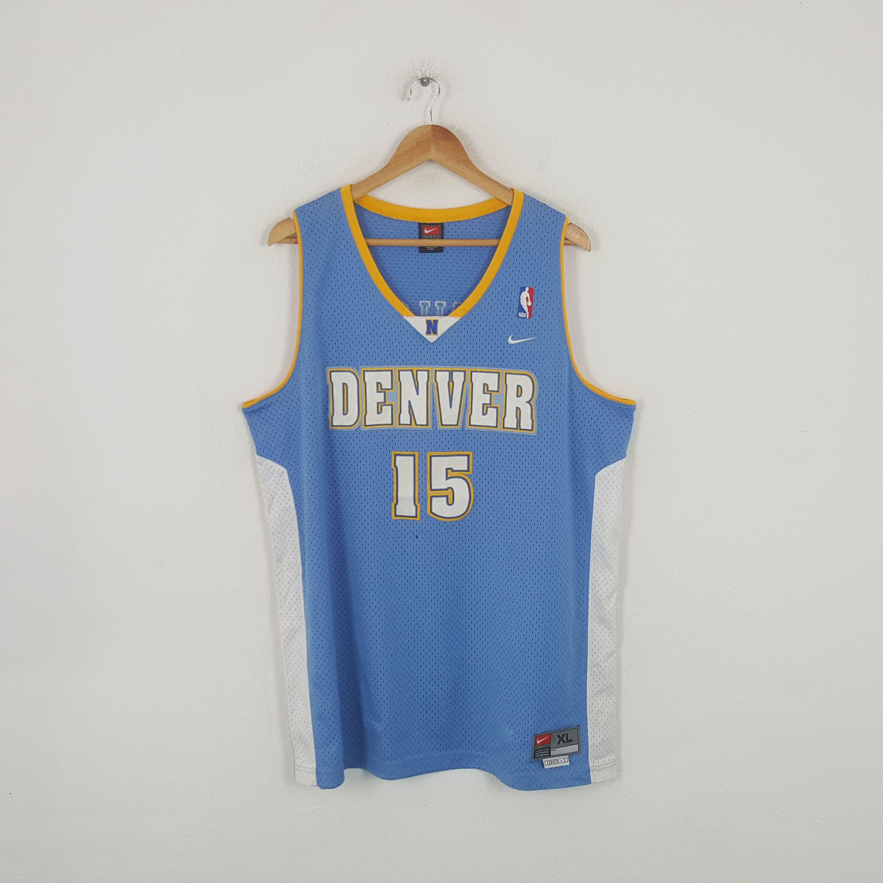 Vintage NIKE Denver 15 NBA Basketball Team Tshirt RR6