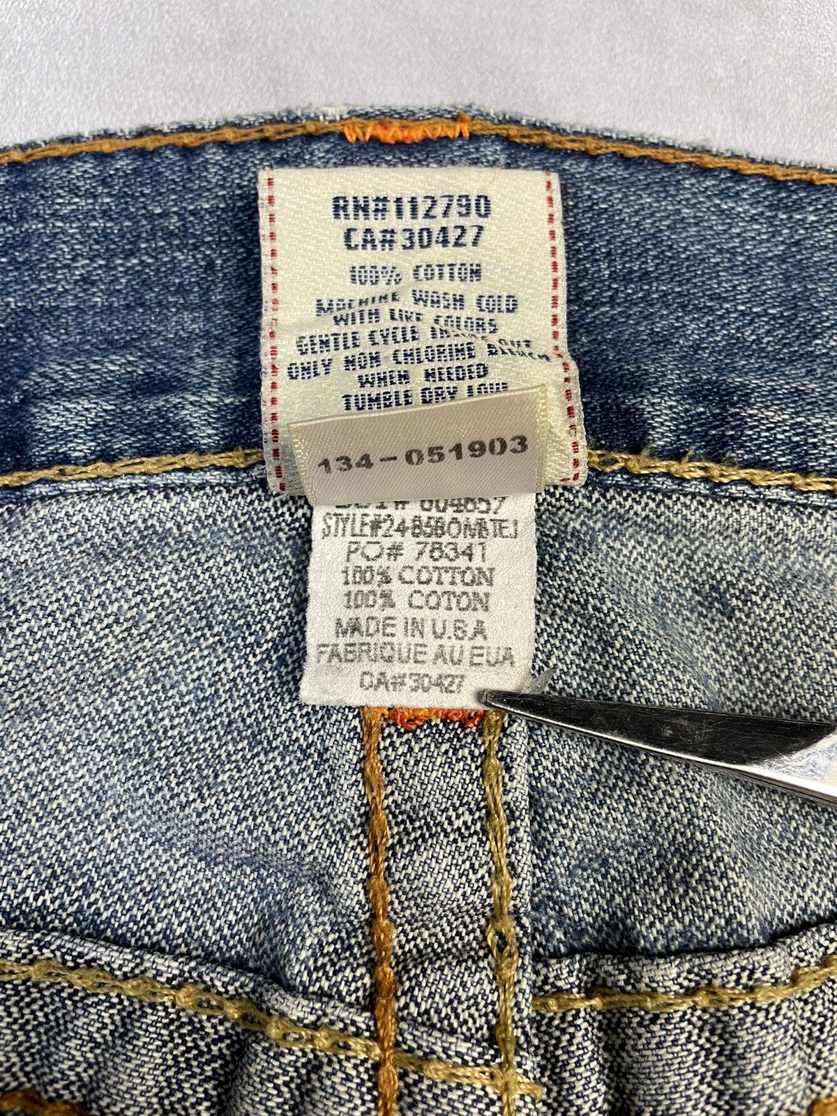 True Religion 2010 Billy Rainbow Bootcut Jeans Size US 31 - 10 Thumbnail
