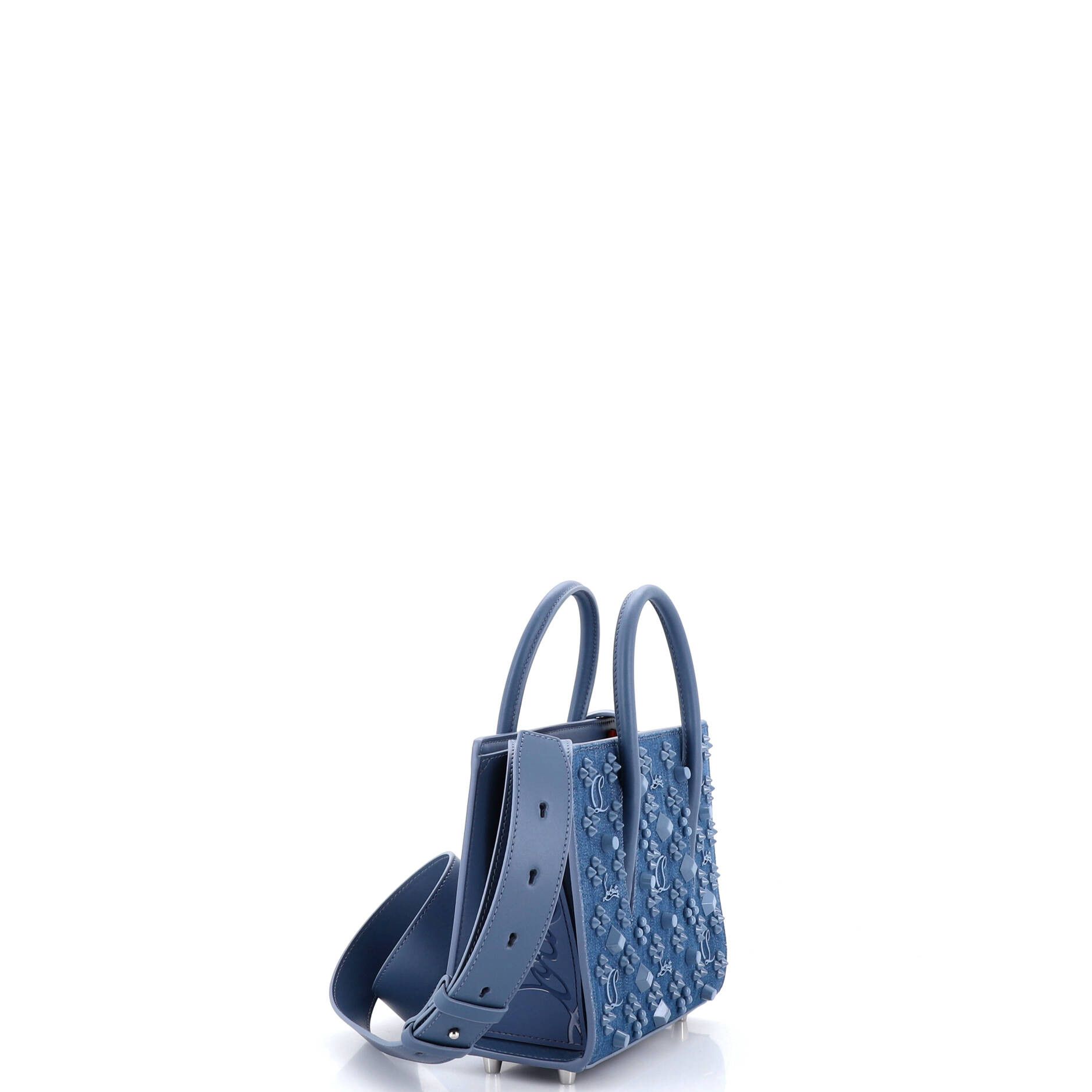 Christian Louboutin Paloma tote embellished denim small Size ONE SIZE - 1 Thumbnail