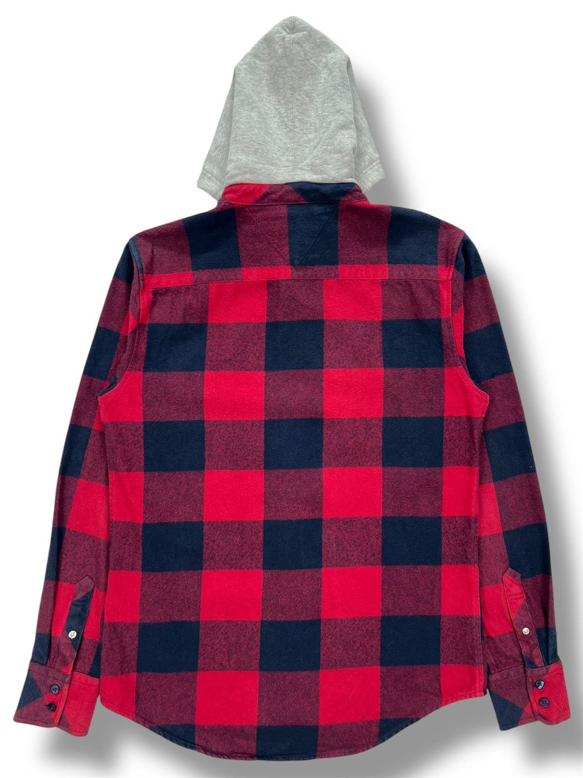 Designer × Tommy Hilfiger Tommy Plaid Flannel Hooded Shirt Size US S / EU 44-46 / 1 - 2 Thumbnail