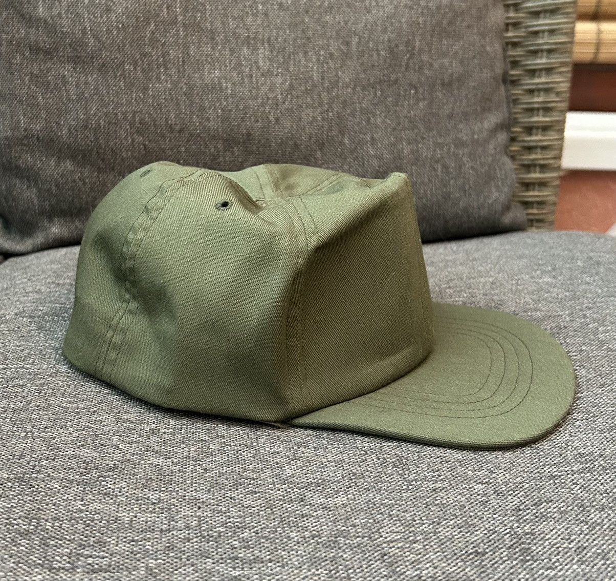 Other Vintage OG 507 US Army Olive Green Hot Weather Cap Sz 6 7/8 Size ONE SIZE - 2 Thumbnail
