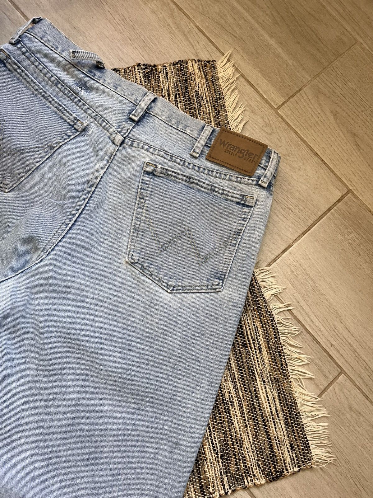 Vintage × Wrangler Vintage Wrangler Jeans washed distressed denim blue Size US 34 / EU 50 - 11 Thumbnail