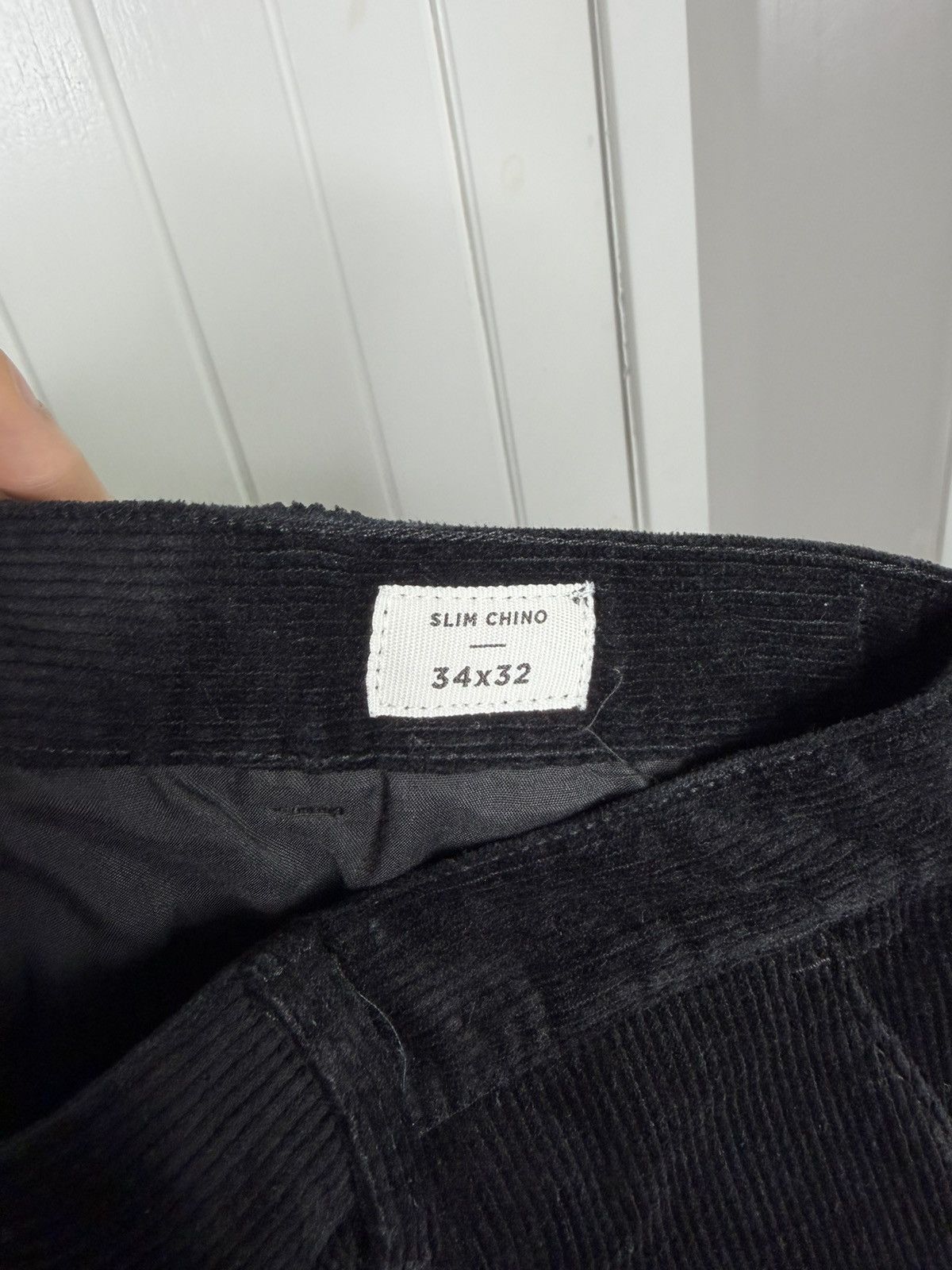 Pacsun Pacsun Pants Mens 34x32 Black Corduroy Slim Chino Size US 34 / EU 50 - 3 Thumbnail