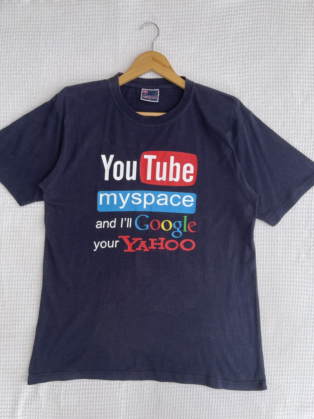 Vintage Last Drop🔥Youtube My Space and i Will Google Your Yahoo Tee Size US L / EU 52-54 / 3 - 6 Thumbnail