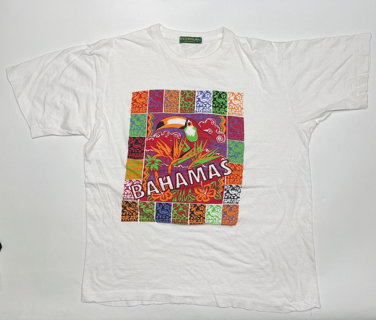 Vintage Vtg 90s single stitch Bahamas tropical paradise Caribbean Size US M / EU 48-50 / 2 - 2 Thumbnail