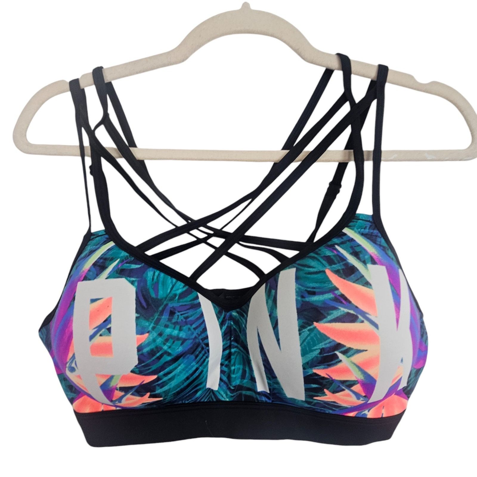 Pink PINK Victorias Secret Womens Ultimate Sports Bra L Strappy Size L / US 10 / IT 46 - 2 Thumbnail