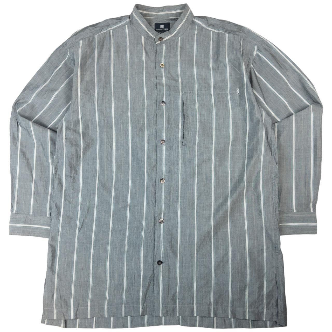 Issey Miyake Vintage Issey Miyake Striped Long Sleeve Shirt Size M Size US M / EU 48-50 / 2 - 1 Thumbnail