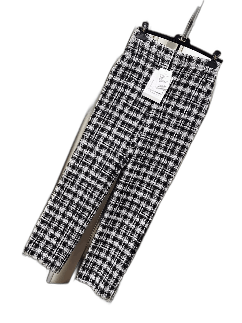 Chanel Chanel Black and White Houndstooth Pants Size 34" / US 12 / IT 48 - 1 Thumbnail