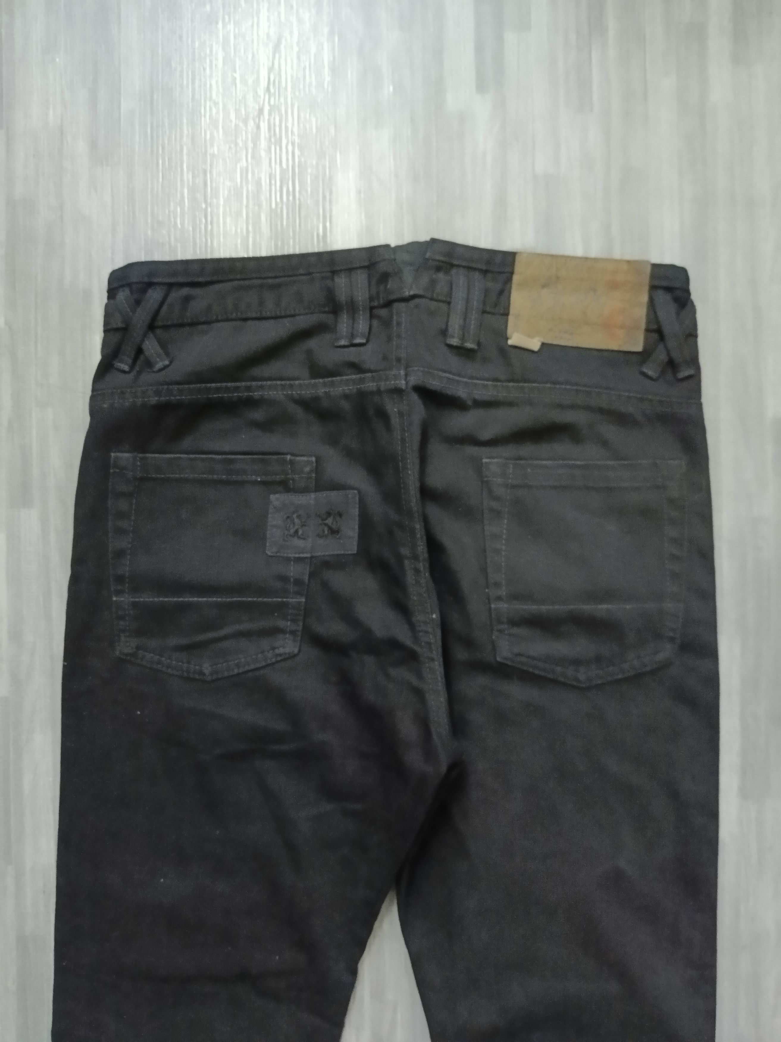 R.Newbold DiSTRESSED BLACK R NEWBOLD DENIM PANTS Size US 31 - 5 Thumbnail