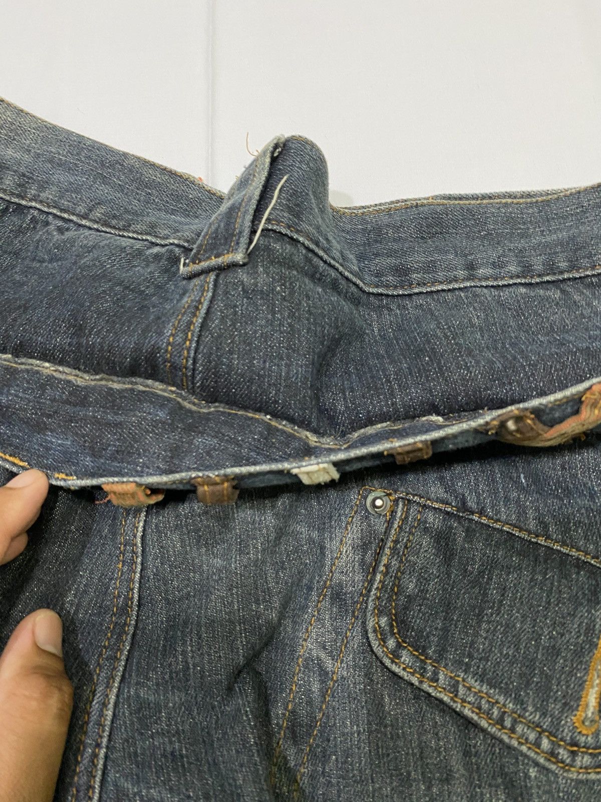 Japanese Brand Japanese Brand X Agate label ppfm style double knee jeans Size US 34 / EU 50 - 7 Thumbnail