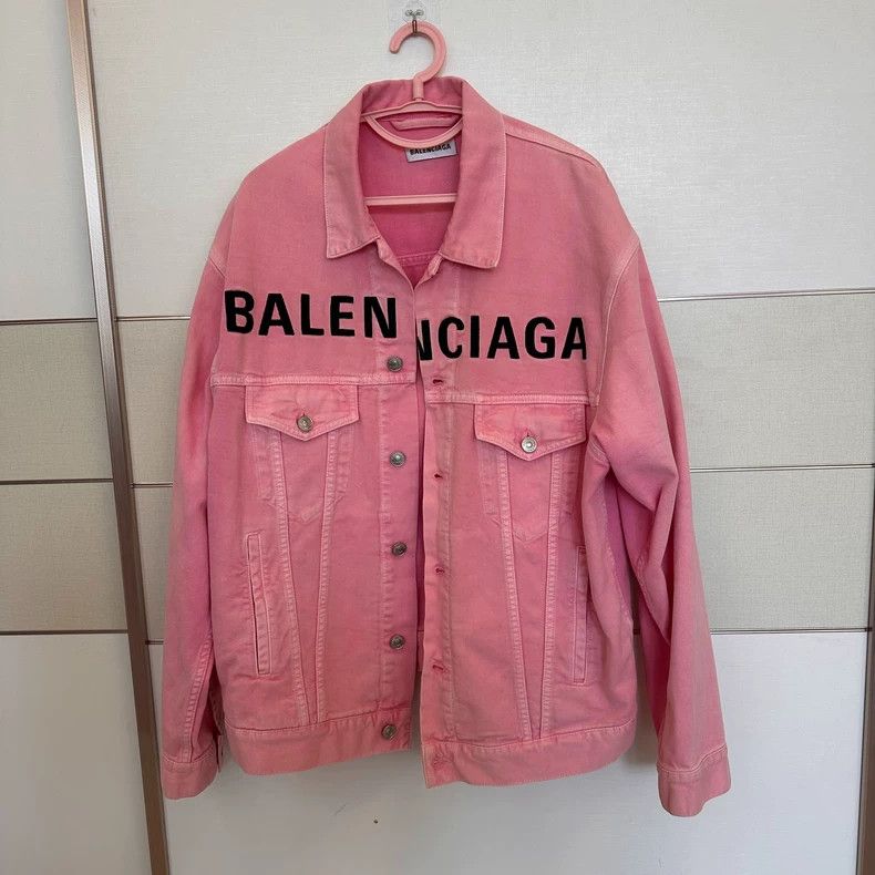 Balenciaga Balenciaga Pink denim jacket 2504-Nextarrow | Grailed
