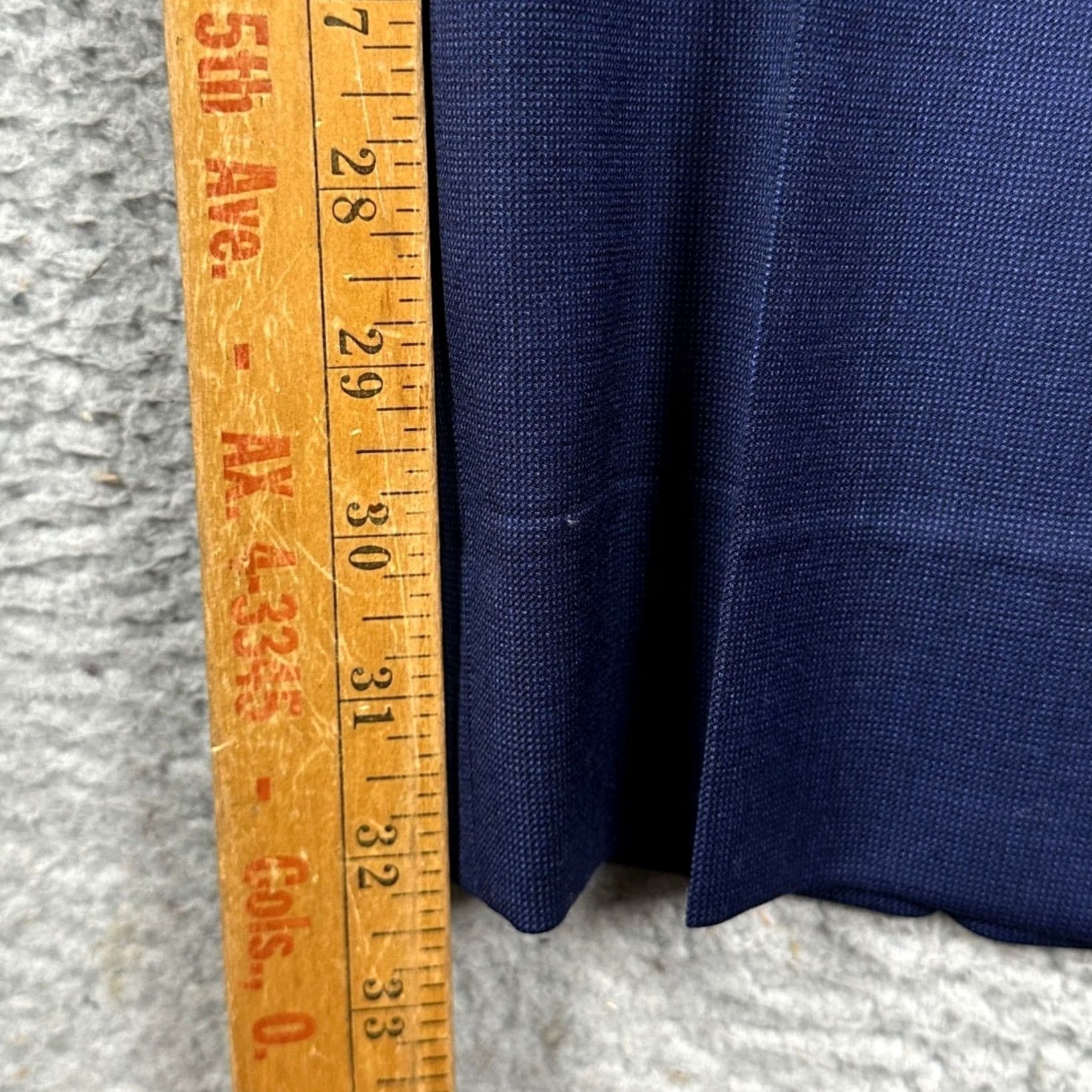 Bonobos Bonobos Dress Pants Navy Blue Slim Fit Flat Front Wool Spandex 33 Waist 32 Inseam Mens EUC Size US 33 - 6 Thumbnail
