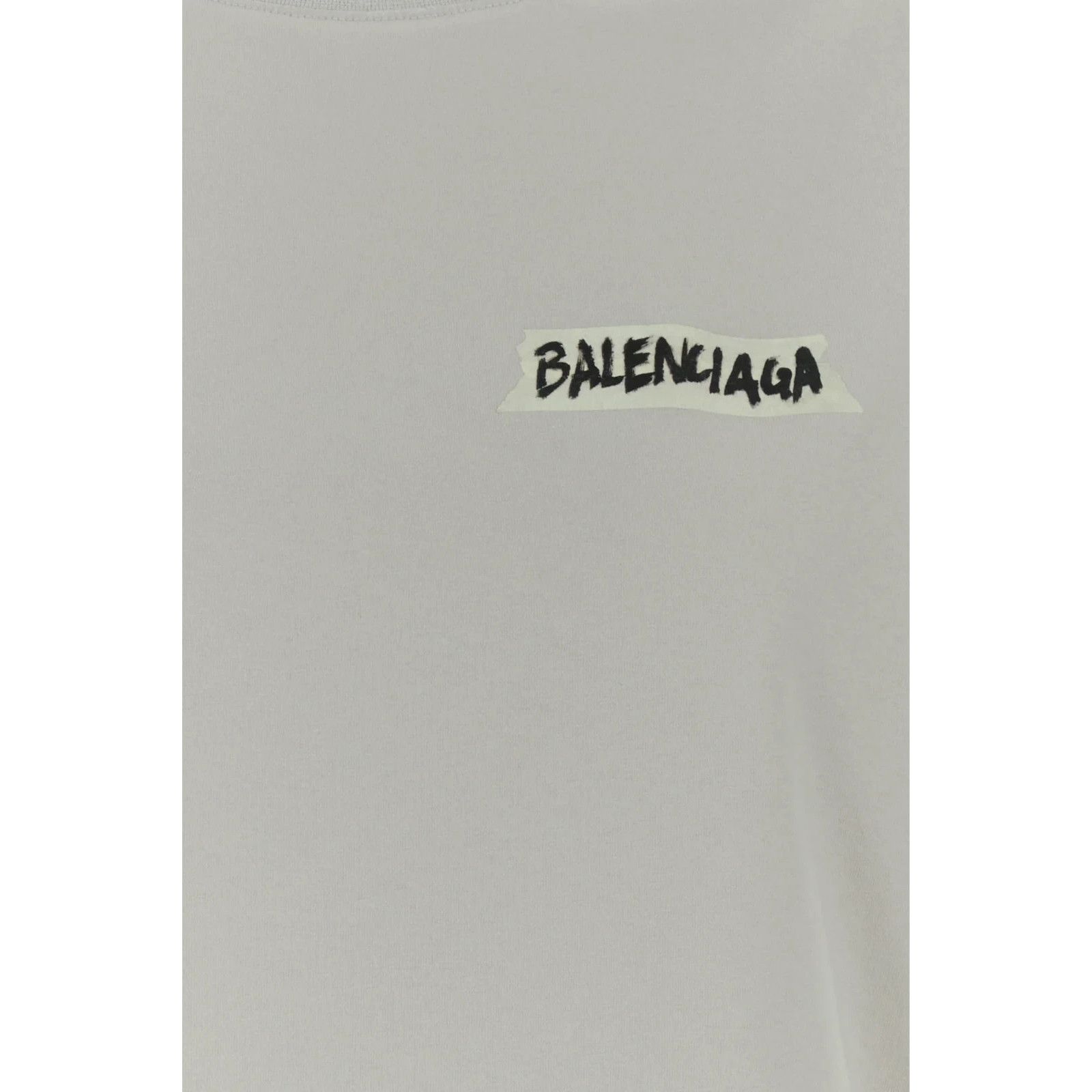 BALENCIAGA Chalk Cotton T-shirt New And Authentic (Women's s