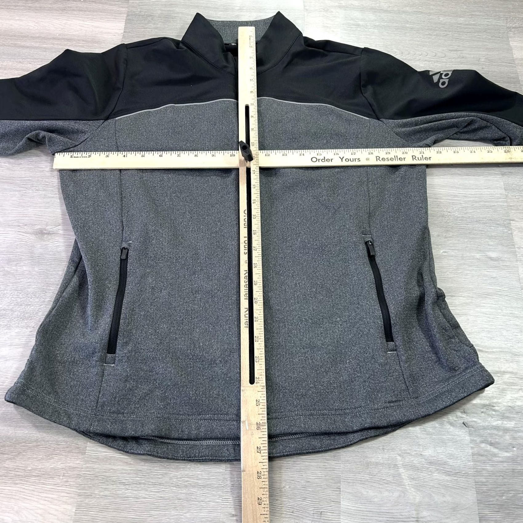 Adidas Adidas Golf Track Jacket Womens XL Gray Black Full Zip Athletic CW6742 Size XL / US 12-14 / IT 48-50 - 5 Thumbnail
