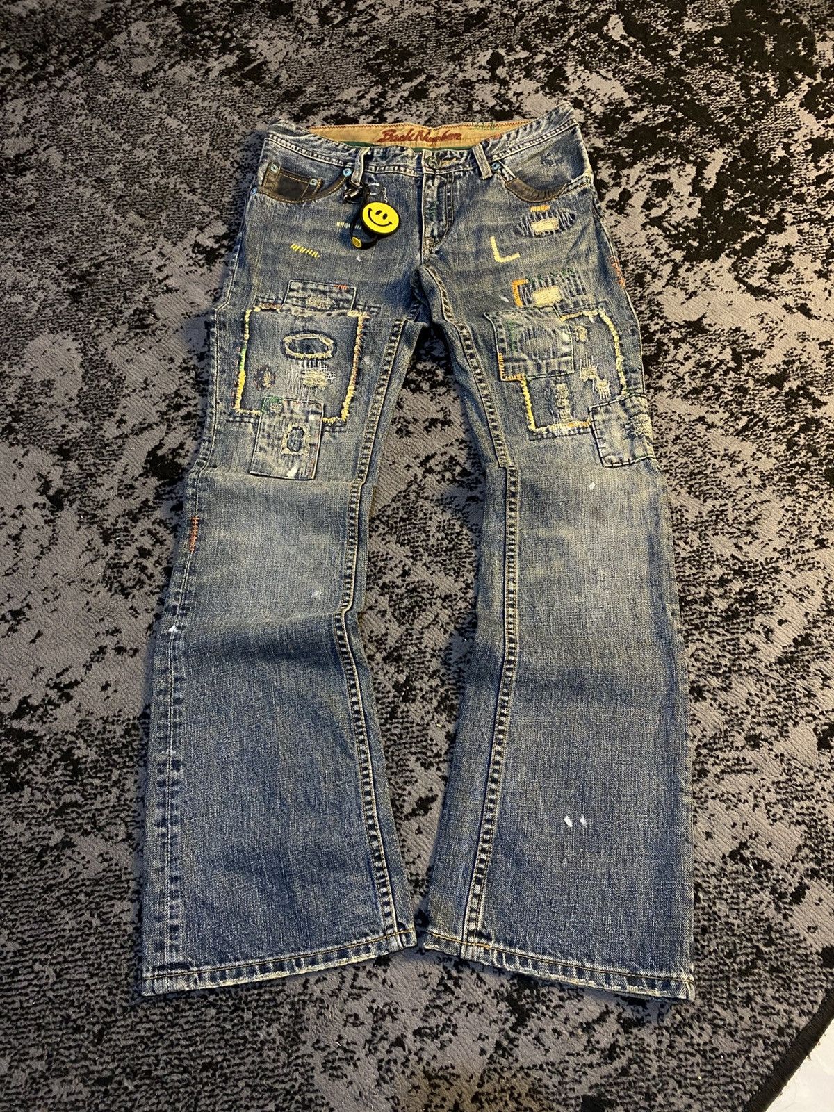 Back Number Boro Sashiko Bootcut Flare Jeans 🔥