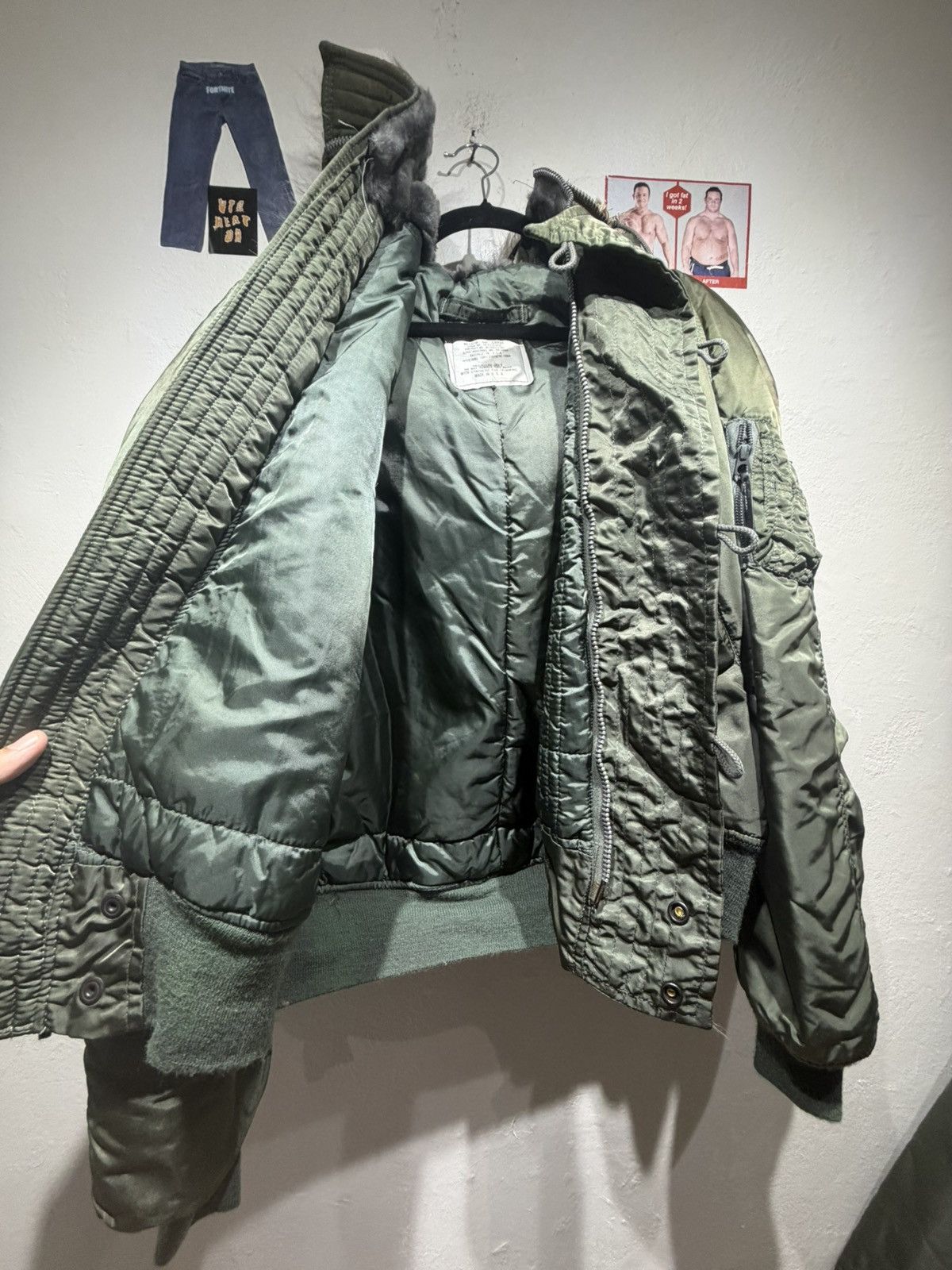Alpha Industries Vintage 80s Alpha Industries N-2 Jacket Size US L / EU 52-54 / 3 - 11 Thumbnail