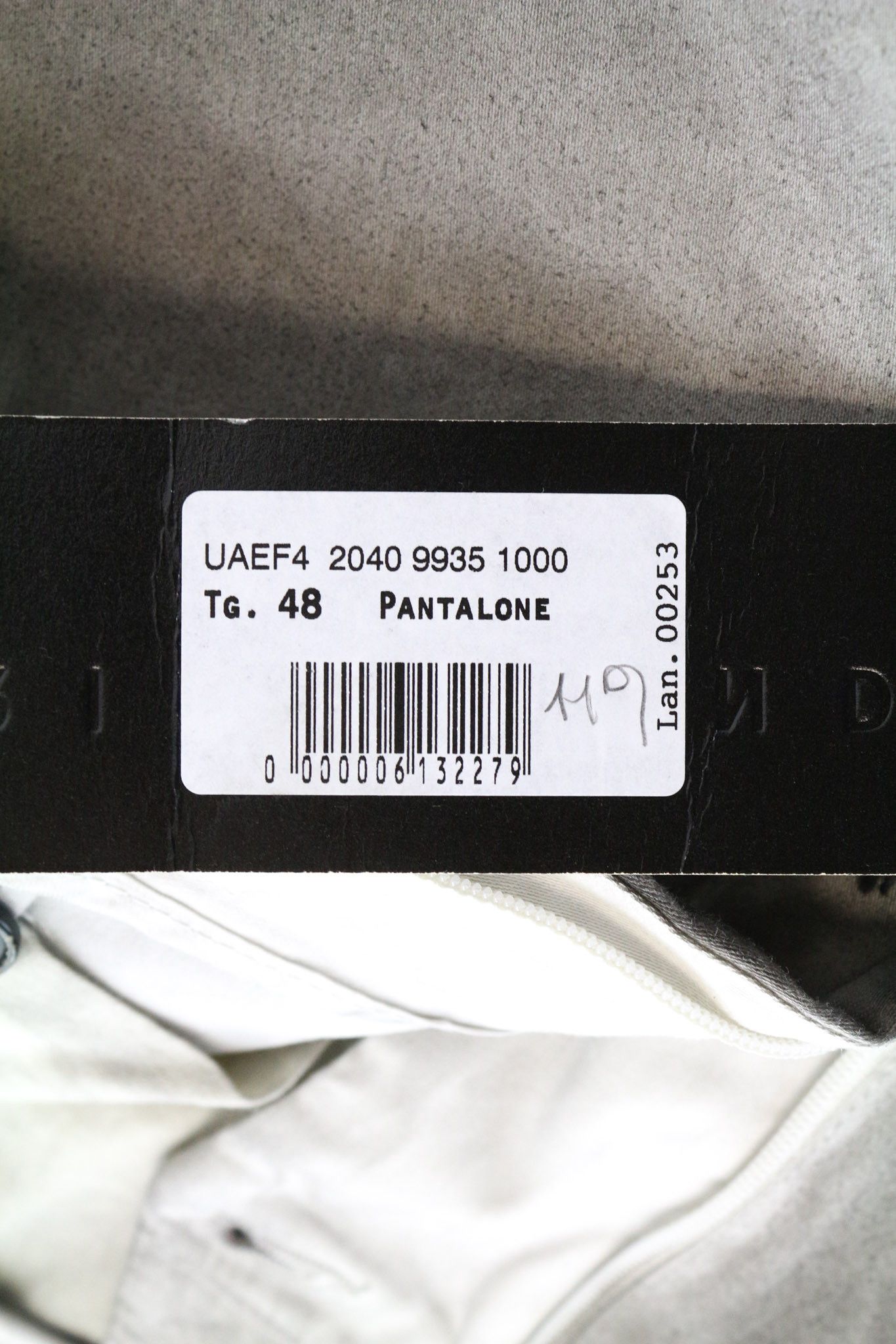 John Richmond 48 Grey Cotton Stretch Aged Look Flat Front Trousers 75851 Size US 32 / EU 48 - 5 Thumbnail