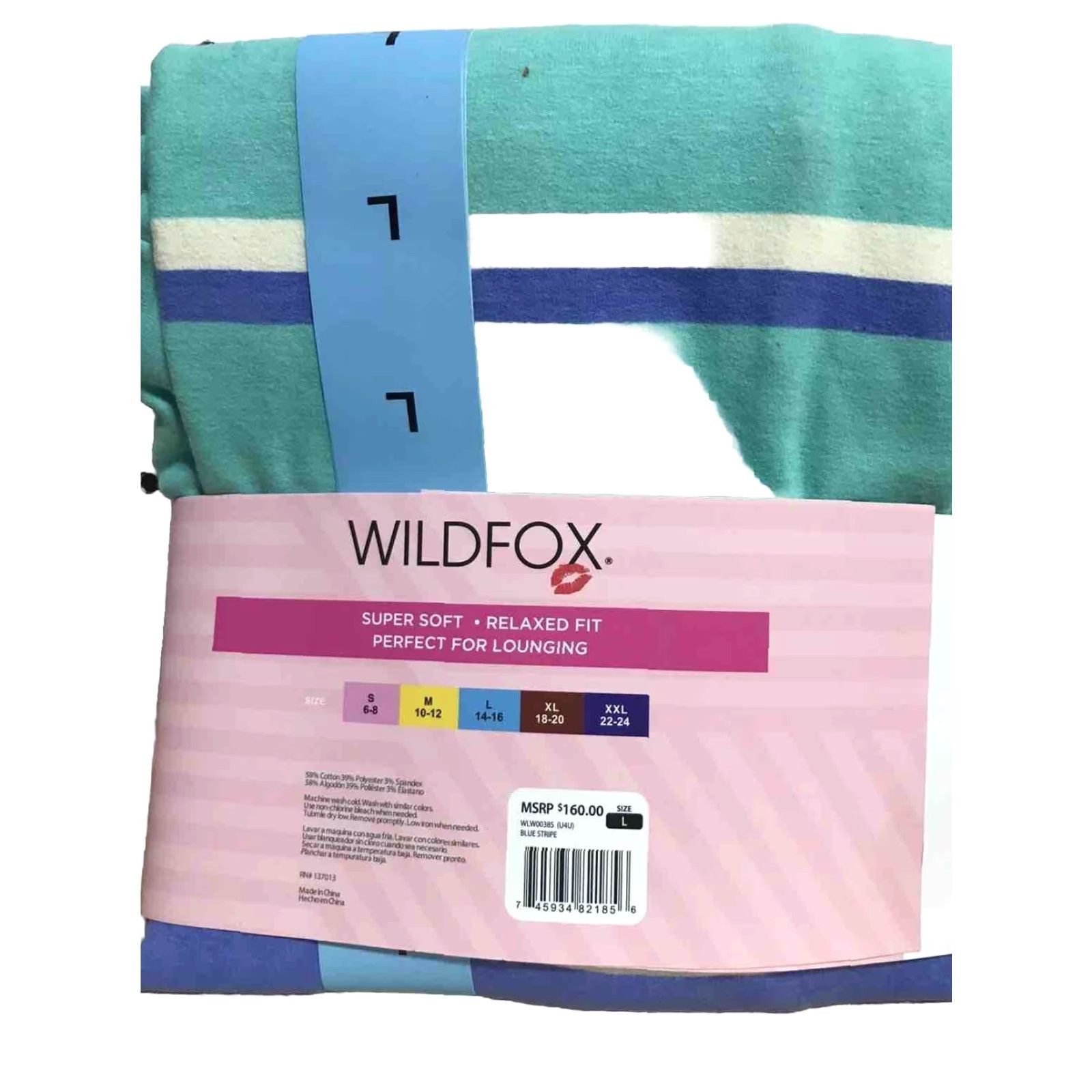 Wildfox Wildfox Multicolored Sweatshirt & Short Lounge Set Womens Size Large New Size L / US 10 / IT 46 - 2 Thumbnail