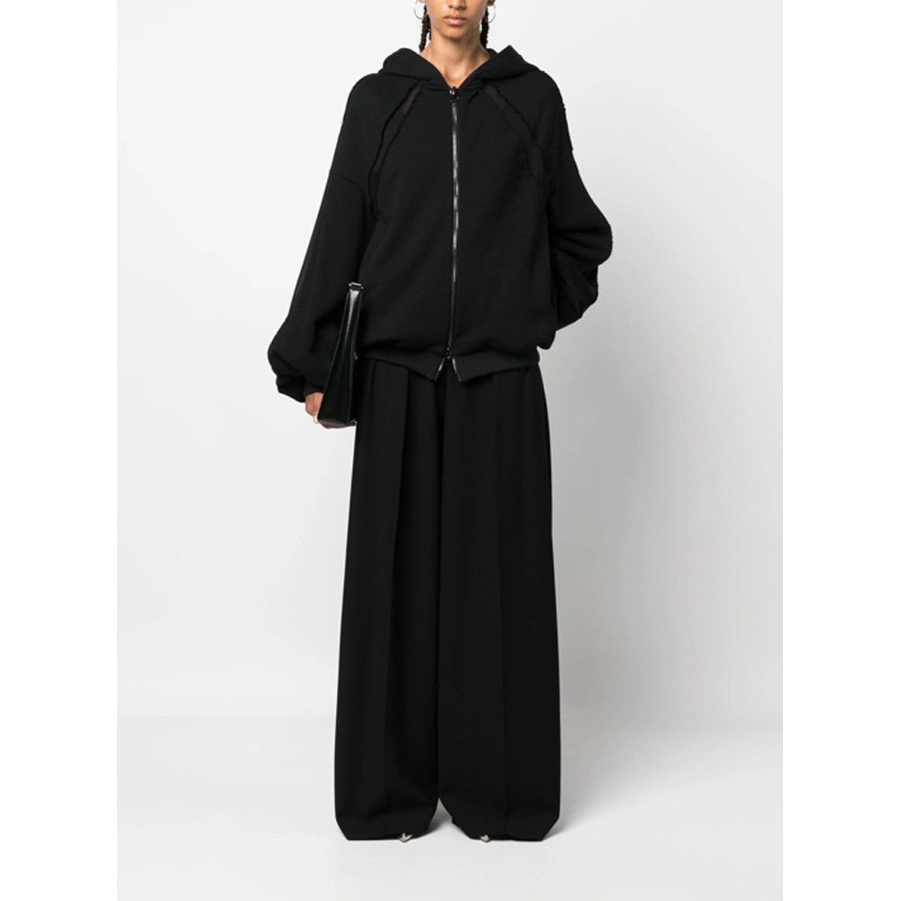 Tom Ford o1loc1c0924 FLJ047 Cotton Fleece Zip Jacket in Black Size S / US 4 / IT 40 - 5 Thumbnail