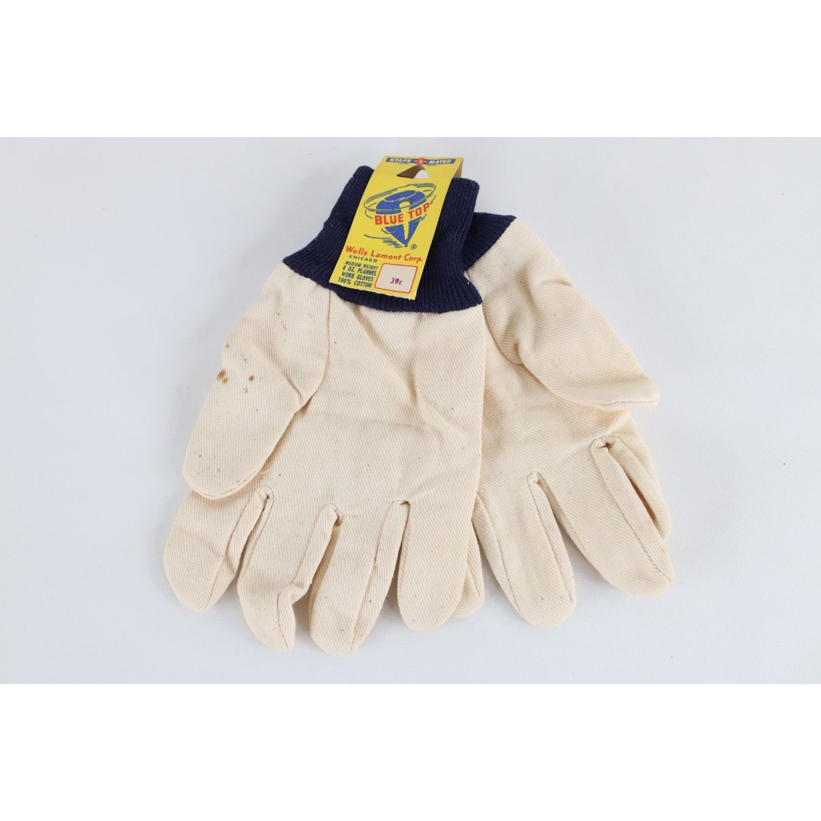 Vintage Deadstock Vintage 30s 40s Wells Lamont Corp Blue Top Gloves Size ONE SIZE - 1 Thumbnail