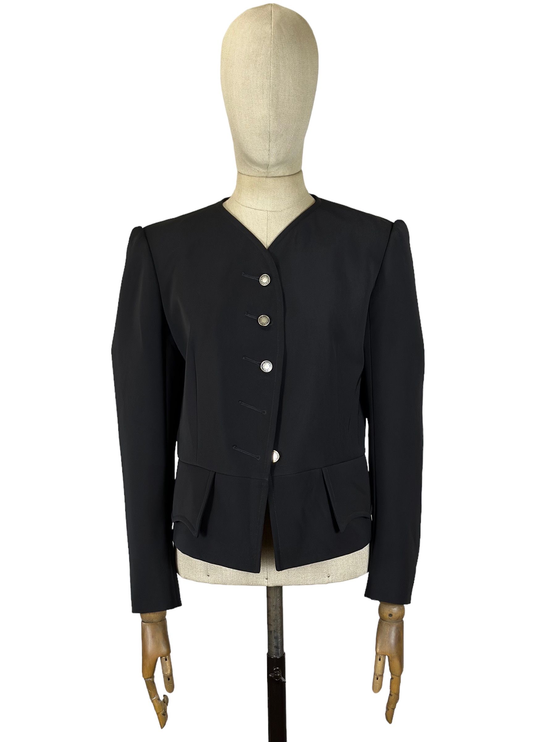 Louis Vuitton Womens Black Blazer Jacket Uniformes Monogram