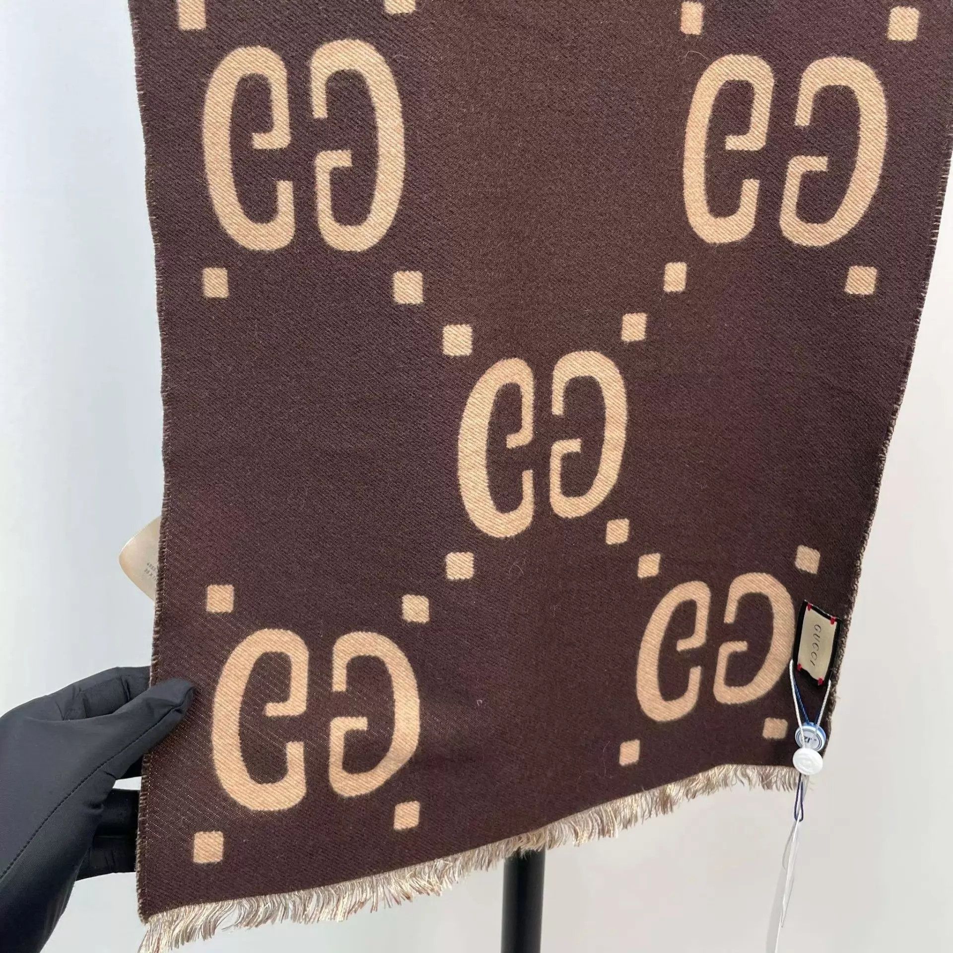 Gucci Gucci Brown Scarf Size ONE SIZE - 9 Thumbnail
