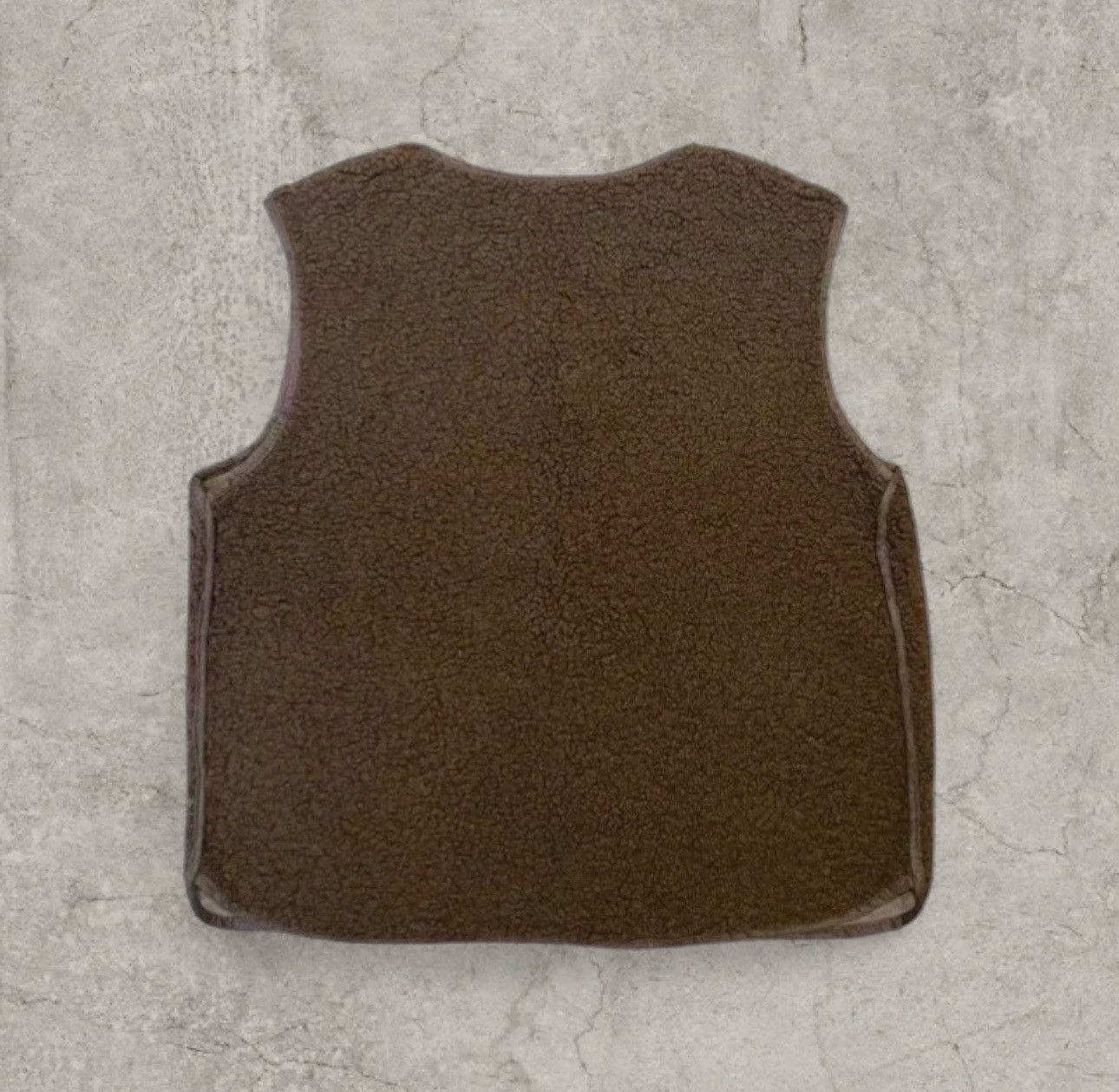 Japanese Brand Dark brown Sherpa style button up Gillette waistcoat. Size M Size US M / EU 48-50 / 2 - 3 Thumbnail