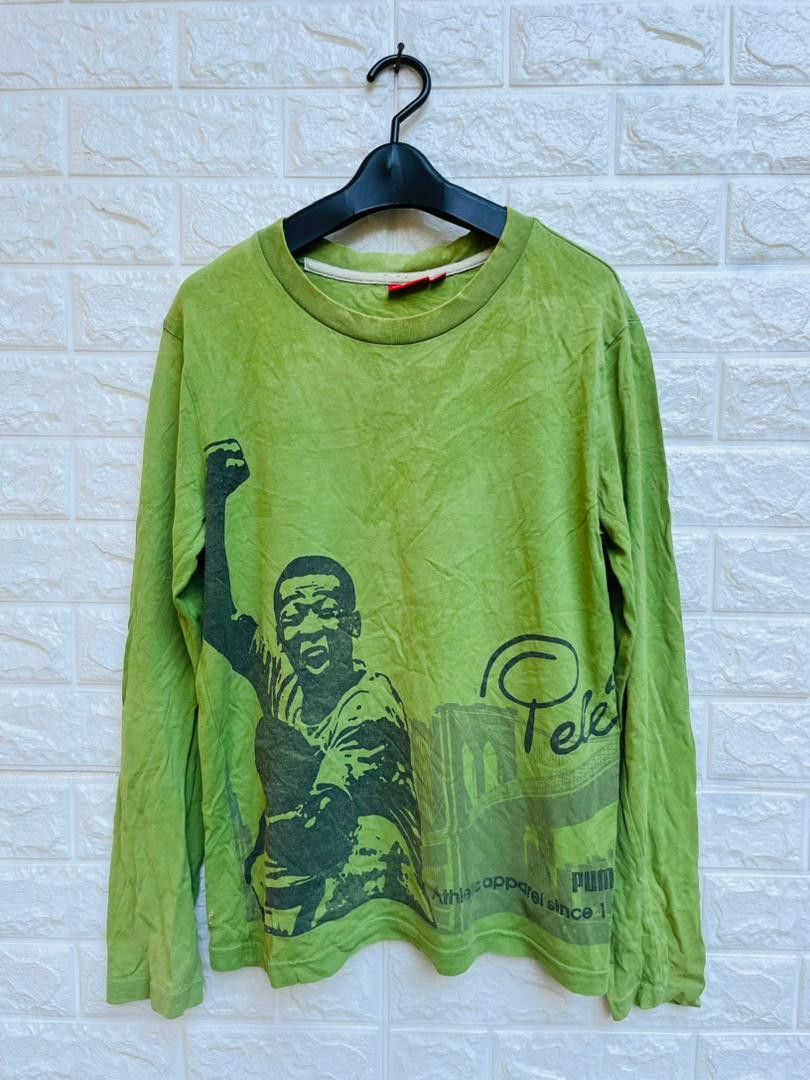 Japanese Brand Vintage Puma X Pele Brazil Football Legendry Fashion Shirt Size US M / EU 48-50 / 2 - 1 Thumbnail