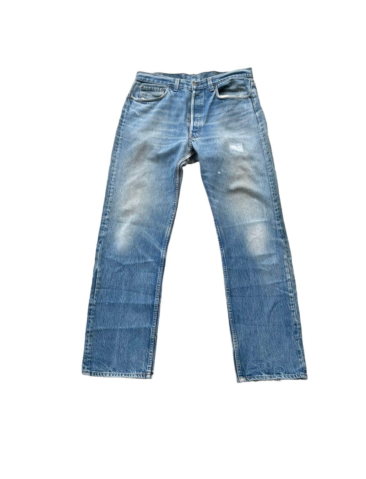 Levi's Vintage Levi’s 501 1987 Usa Aging Rework Zigzag Size US 33 - 25 Thumbnail