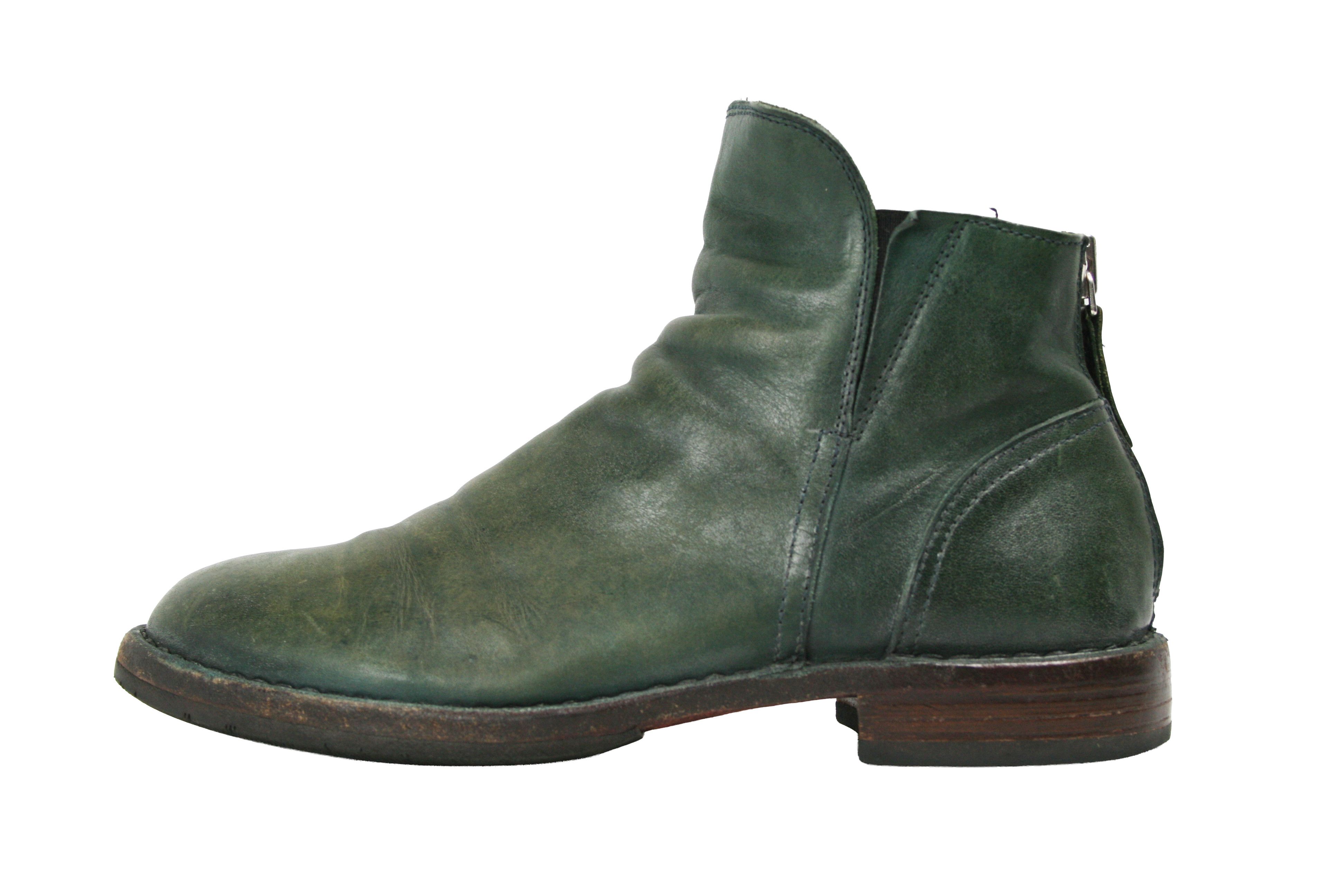 MoMA Avant Garde Biker Back Zip Grunge Boots Size US 9 / IT 39 - 2 Thumbnail