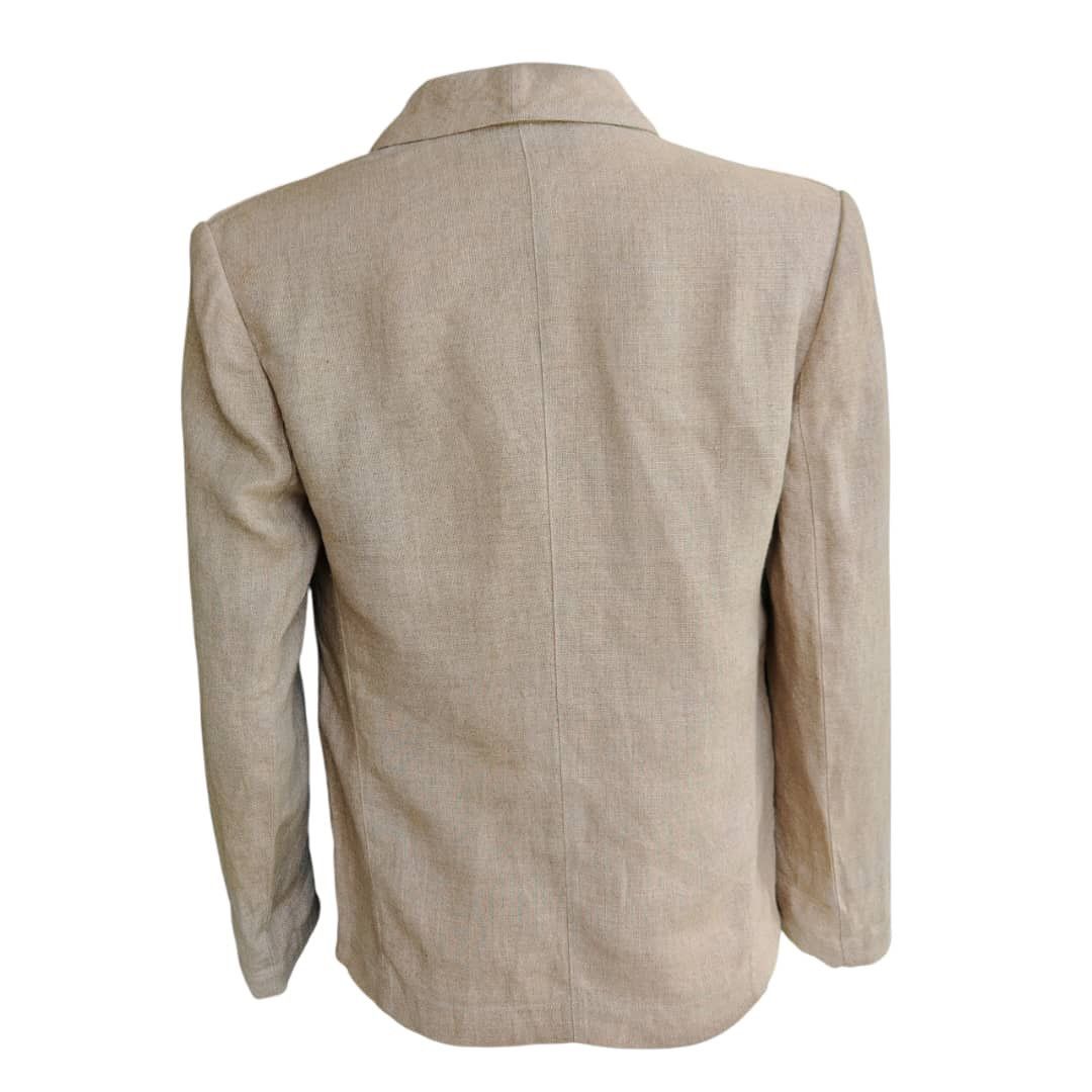 Thierry Mugler Thiery Mugler Hemp Linen Blazer Size M / US 6-8 / IT 42-44 - 4 Thumbnail