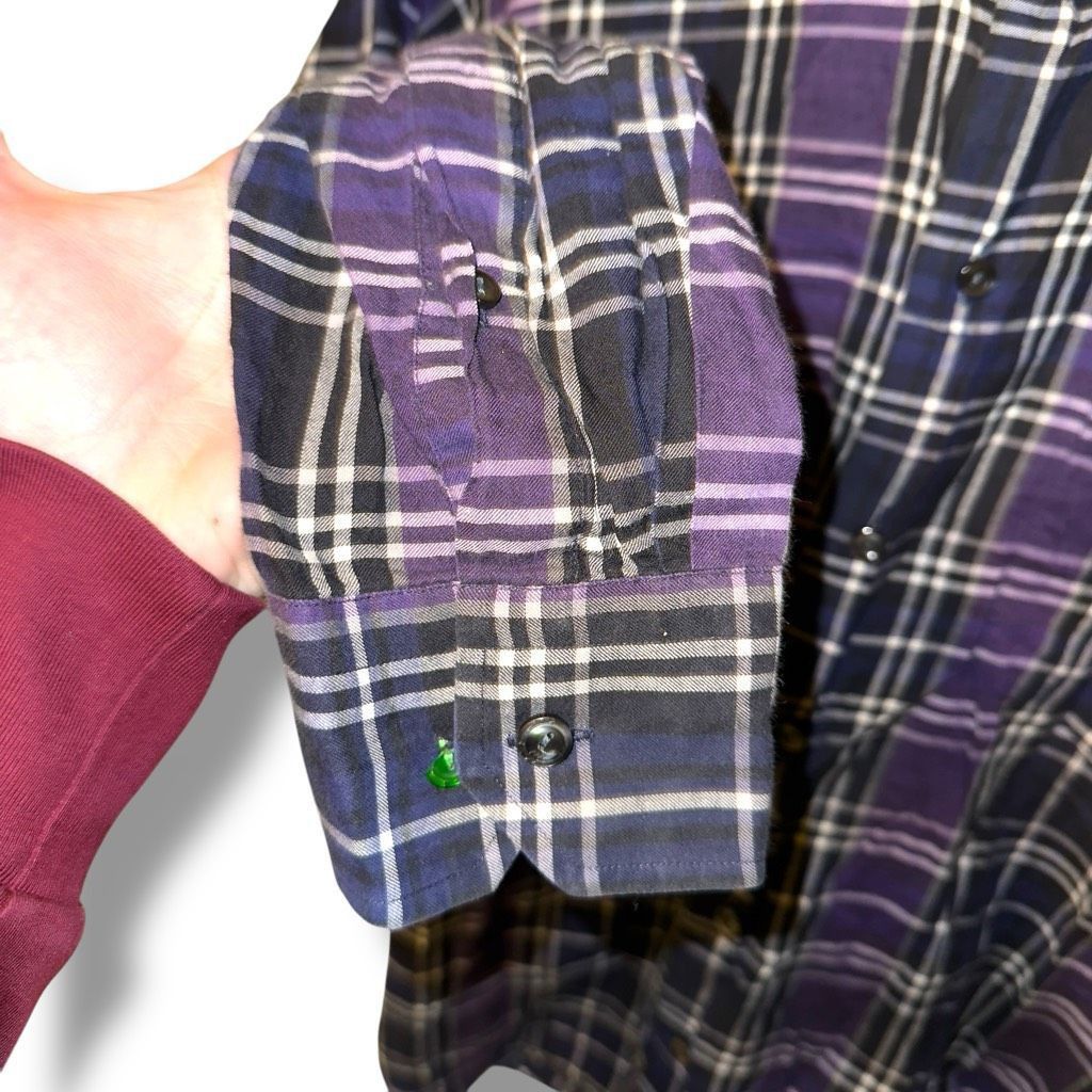 Eton Eton Contemporary Purple BD Dress Shirt Size XL 17 Size US XL / EU 56 / 4 - 4 Thumbnail
