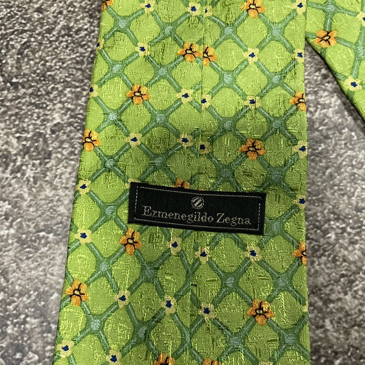 Ermenegildo Zegna × Vintage Rare Ermenedildo Zegna Tie Luxury 90’s Size ONE SIZE - 7 Thumbnail
