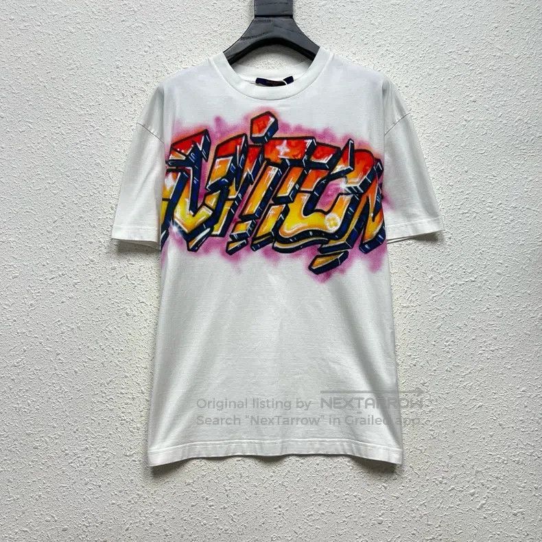 Louis Vuitton Louis Vuitton Graffiti Flame Logo Short Sleeve Size US S / EU 44-46 / 1 - 1 Thumbnail