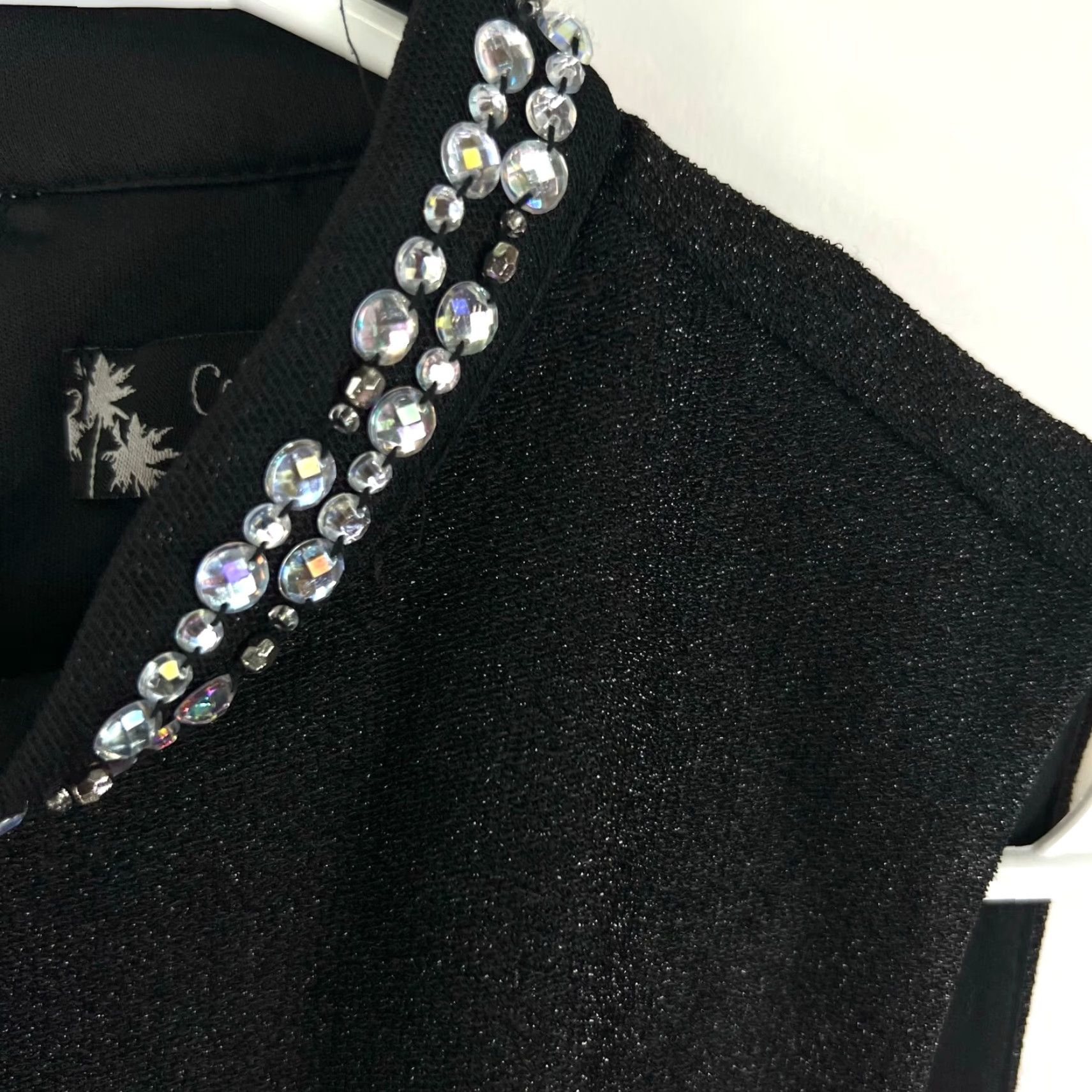 Vintage California Dress Women Sleeveless Jeweled Black Sheath Size 6 Formal Cocktail Womens Size M / US 6-8 / IT 42-44 - 4 Thumbnail