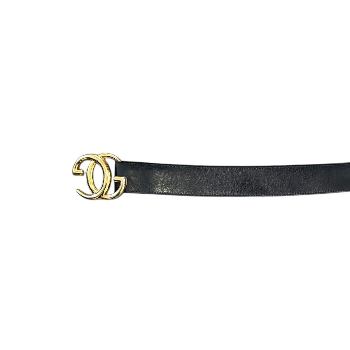 Gucci GUCCI Vintage Interlocking G Logo Black Leather Belt Size ONE SIZE - 3 Thumbnail