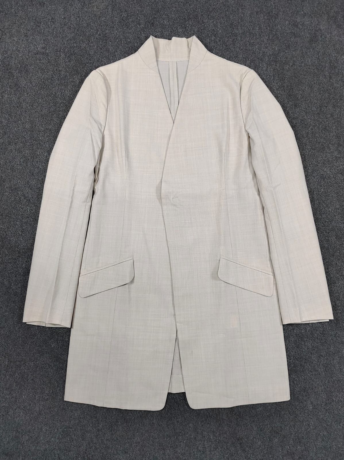 Yohji Yamamoto Y's by Yohji Yamamoto Minimalist Collarless Duster Coat Size M / US 6-8 / IT 42-44 - 6 Thumbnail