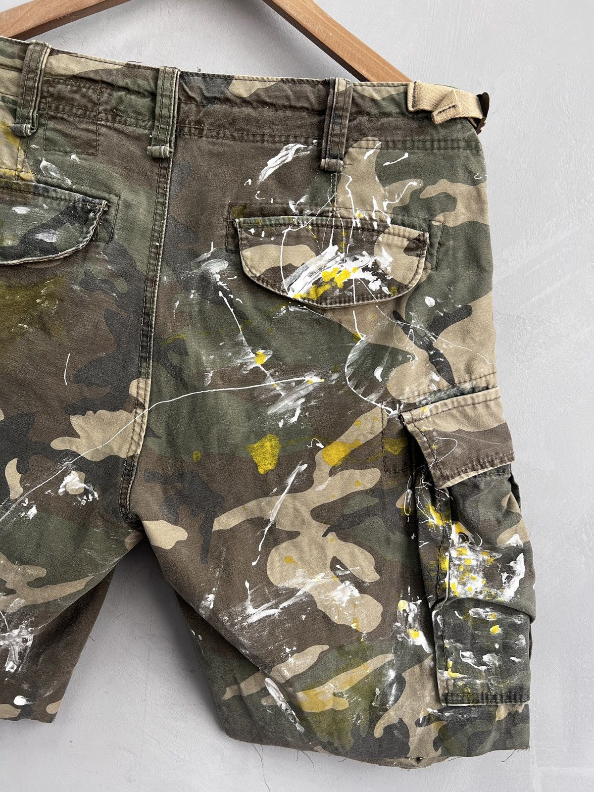Japanese Brand Vintage RETRO ARMY MILITARY 90s y2k cargo paint shorts pants Size US 30 / EU 46 - 9 Thumbnail